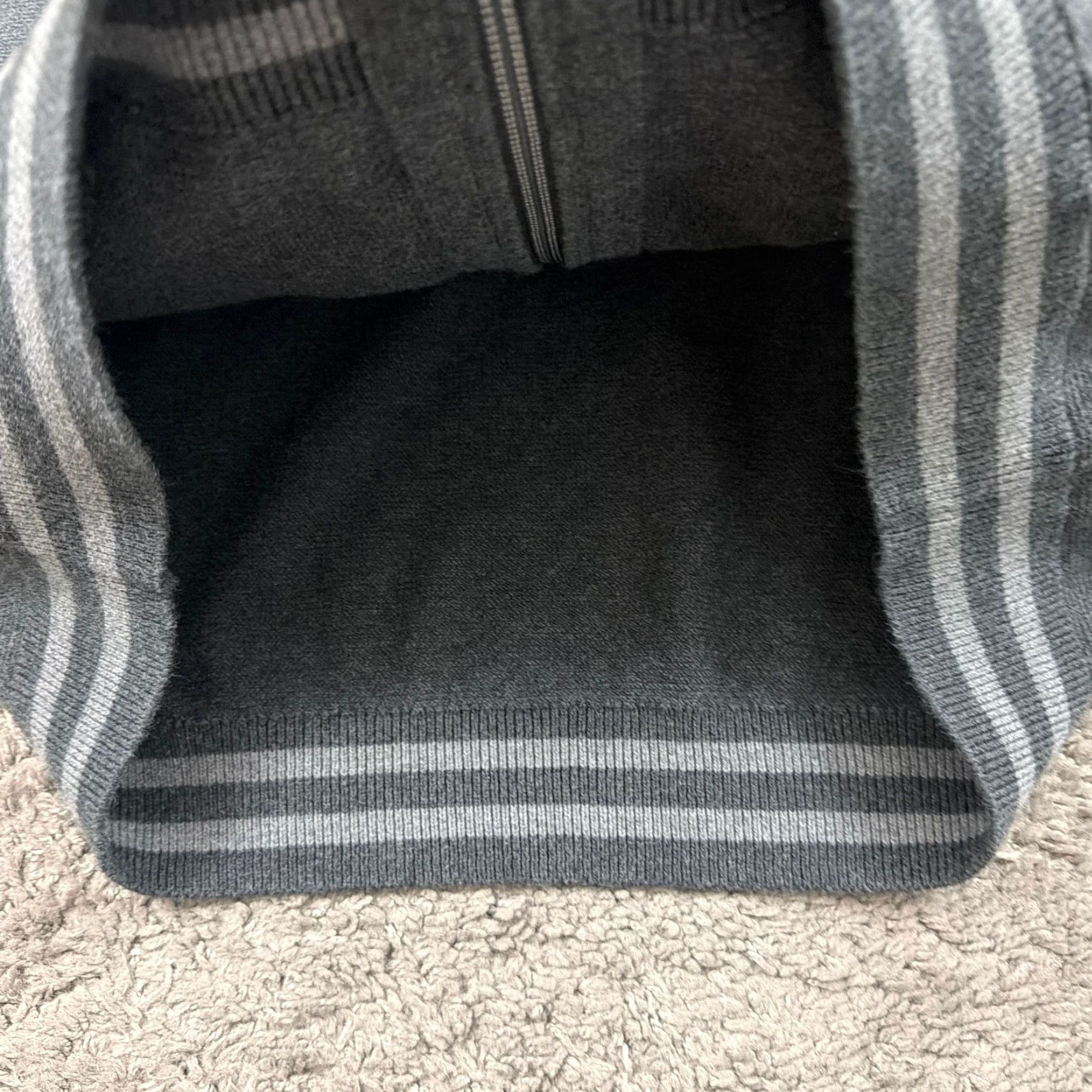 Banana Republic Banana Republic Sweater Mens L Gray Knit Full Zip Cotton Long Sleeve Varsity Size US L / EU 52-54 / 3 - 4 Thumbnail