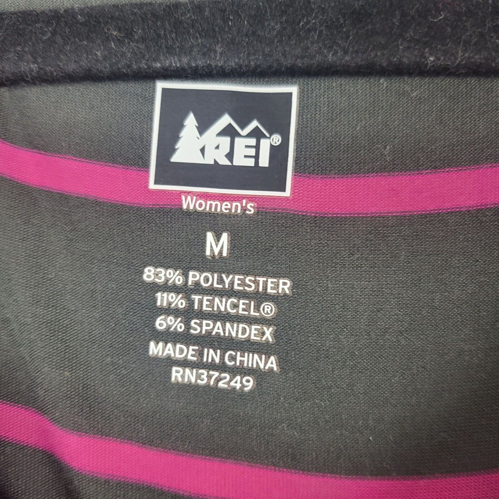 Rei REI Top M Womens Long Roll Tab Sleeve Brown Pink Striped Size M / US 6-8 / IT 42-44 - 6 Thumbnail