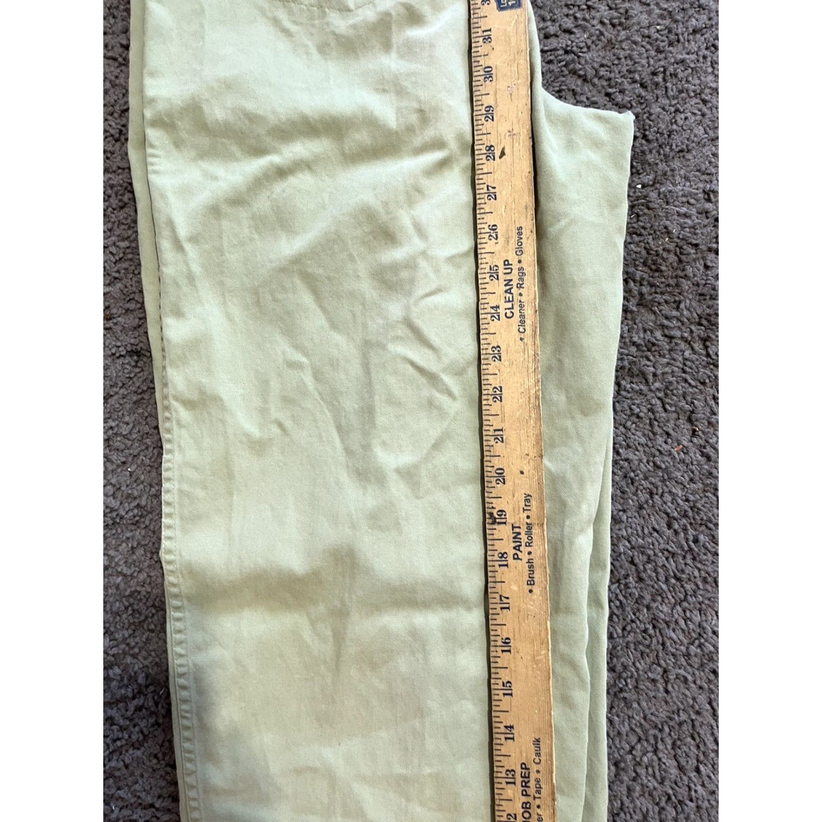 Talbots Talbots Pants Womens Size 10 Green Cotton Blend Regular Straight Pockets Button Zipper Inseam 25 in Vintage No Mens Womens Size 32" / US 10 / IT 46 - 7 Thumbnail