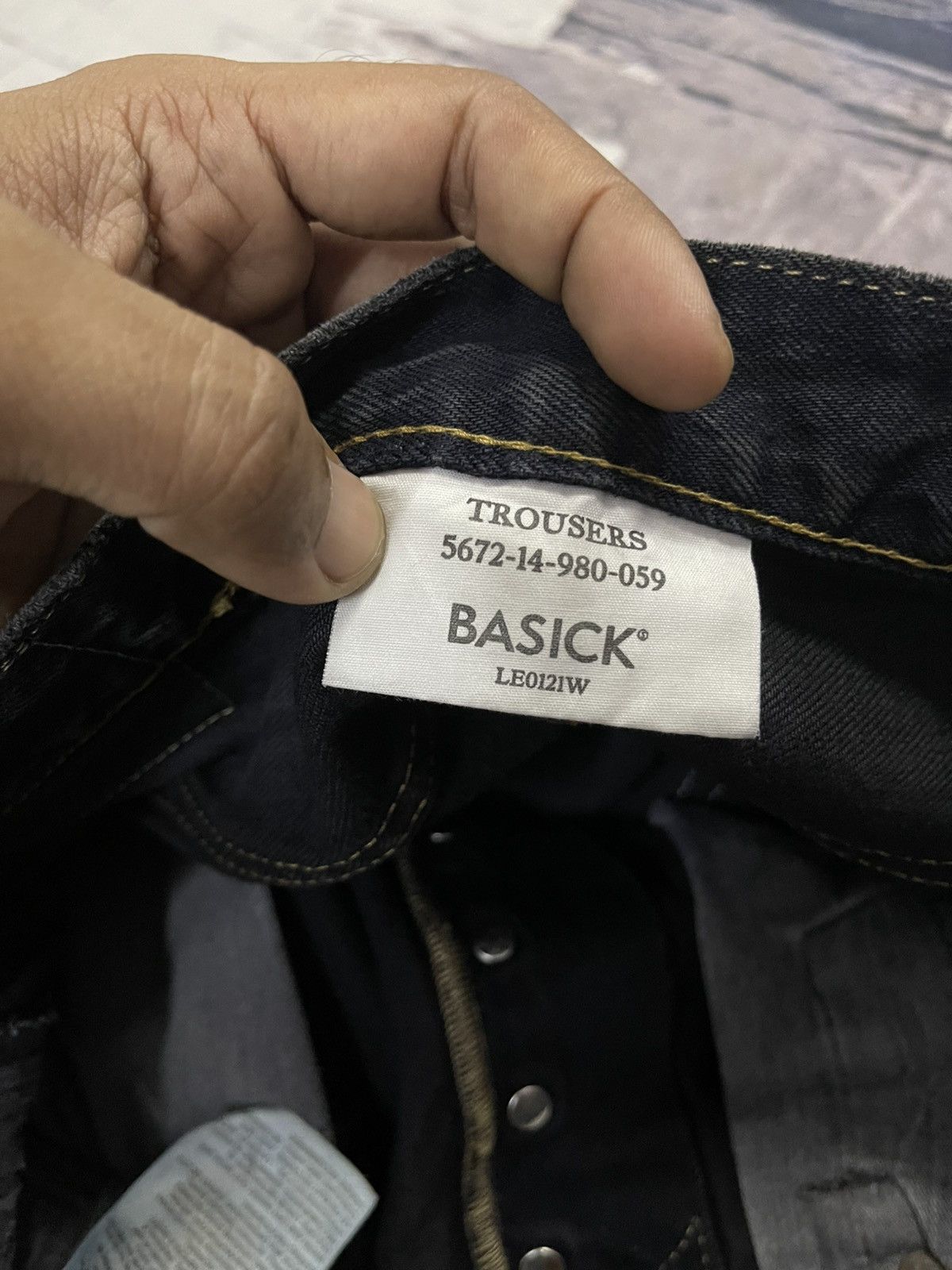 Levi's 2000s LEVIS X BASICKS DENIM BLACK JEANS DISTRESSED Size US 32 / EU 48 - 11 Thumbnail