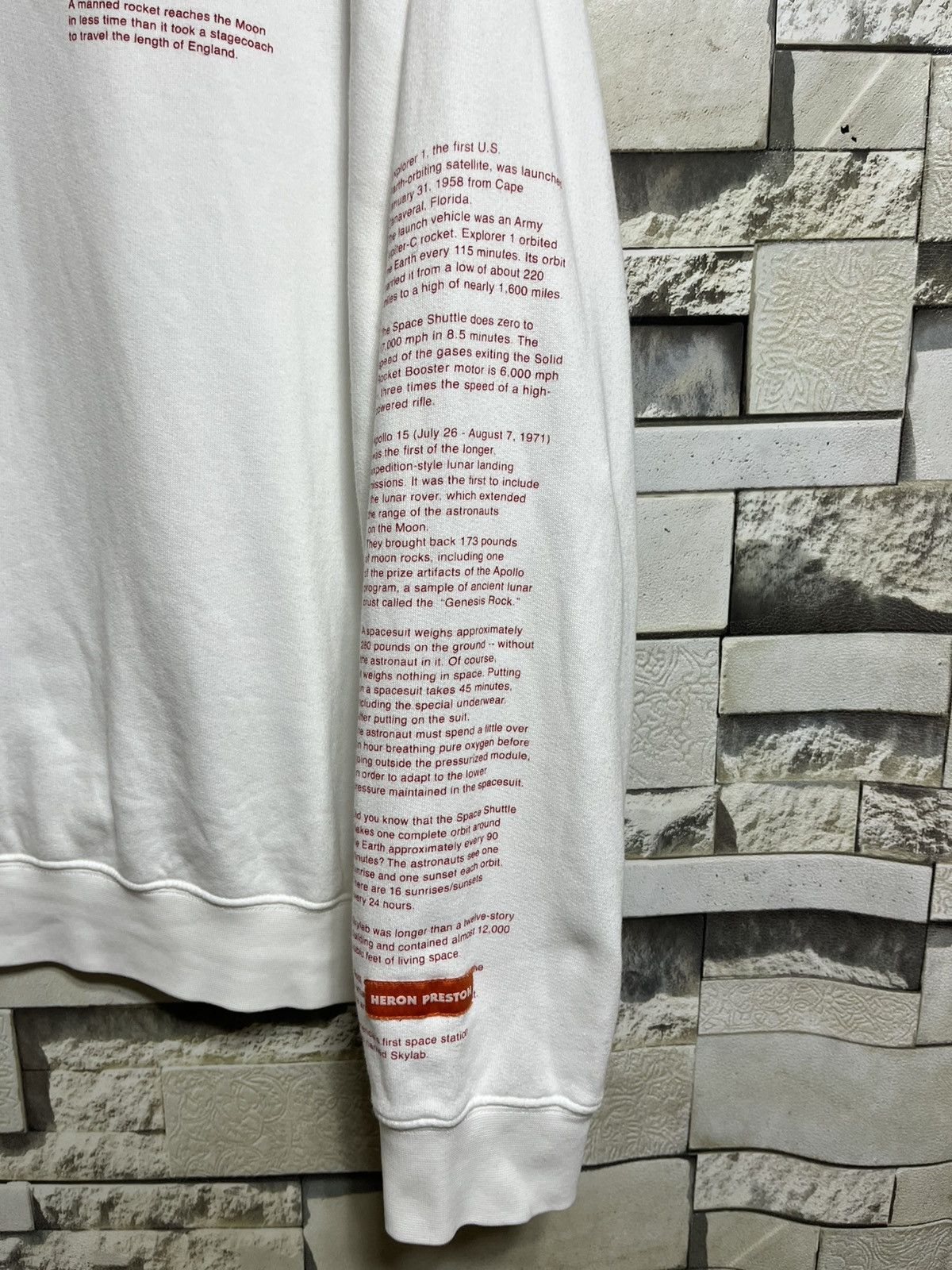 Heron Preston HERON PRESTON NASA PRINTED SWEATSHIRT Size US M / EU 48-50 / 2 - 7 Thumbnail
