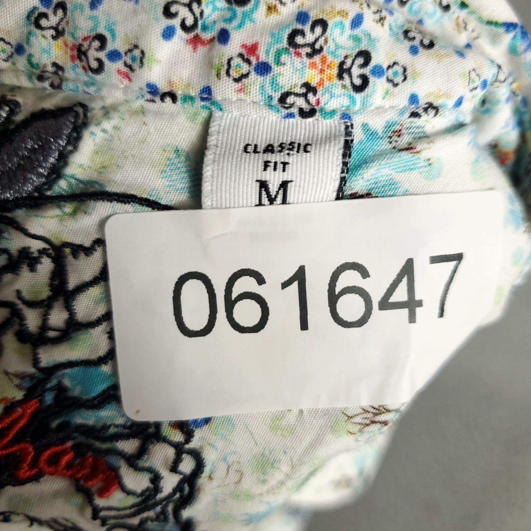 Robert Graham VINTAGE Robert Graham Shirt Mens Medium Blue White Floral Button-Up Short Sleeve Size US M / EU 48-50 / 2 - 7 Thumbnail