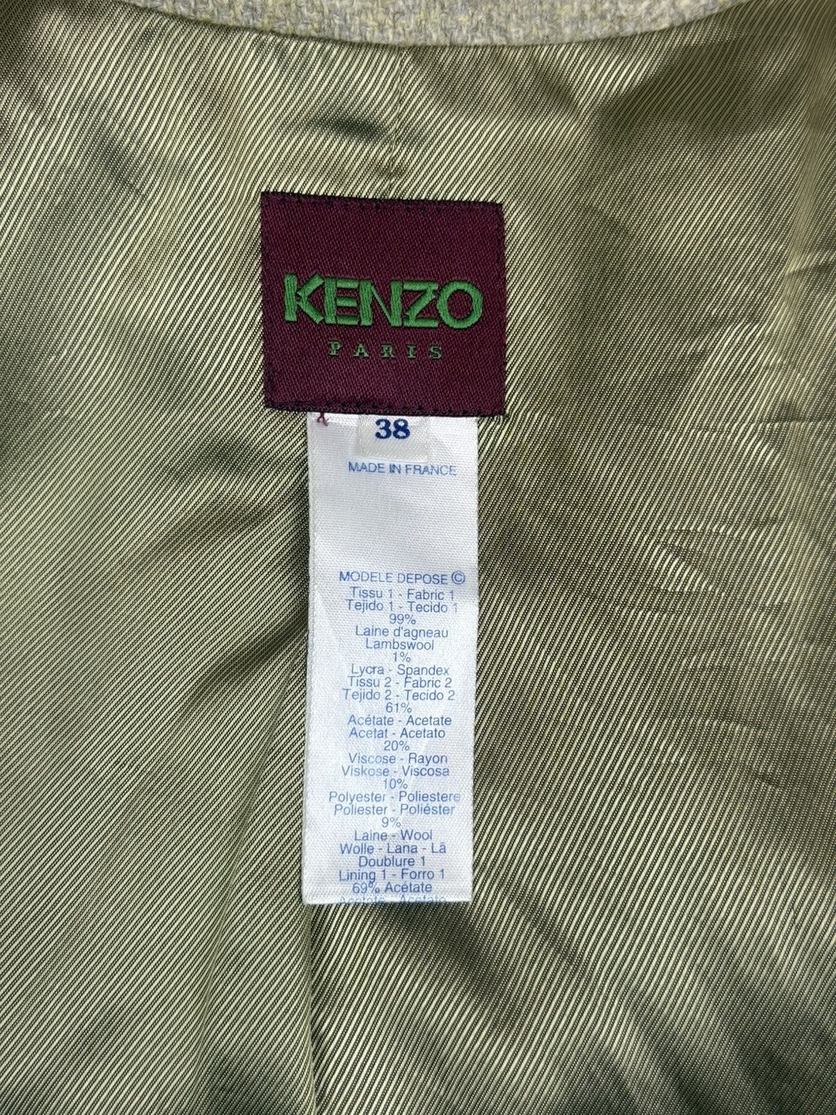 Kenzo Kenzo Paris Wool Skirt Suit – Vintage French Tailoring Size S / US 4 / IT 40 - 5 Thumbnail
