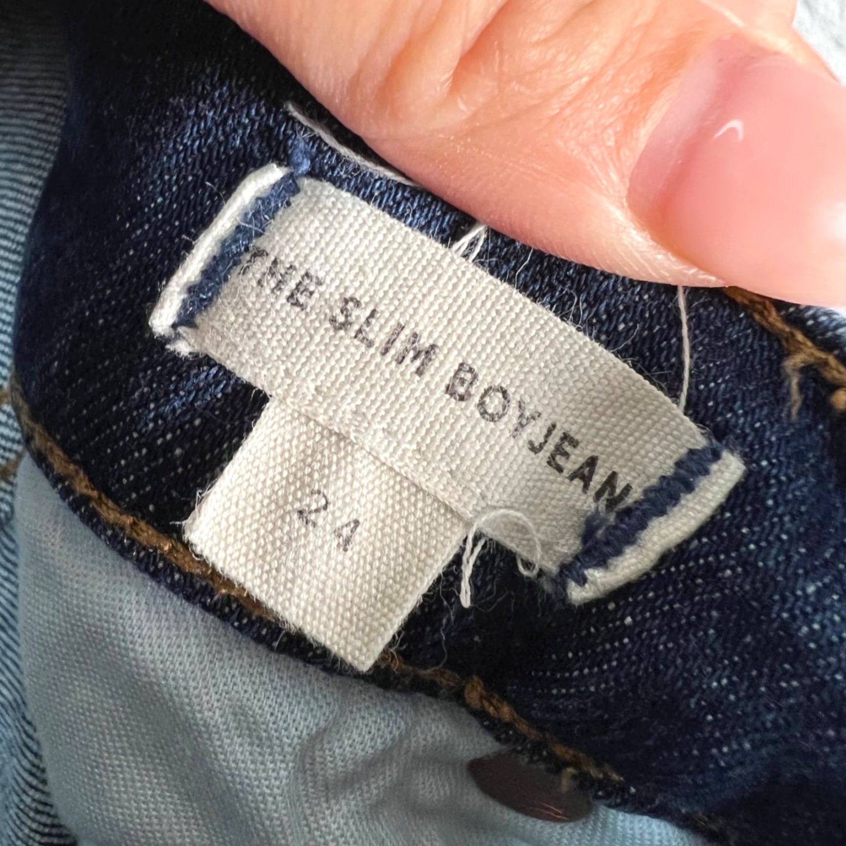 Madewell Madewell Jeans Slim Boyfriend 24 Regular Blue Womens Vintage Size 42" / US 20 - 4 Thumbnail