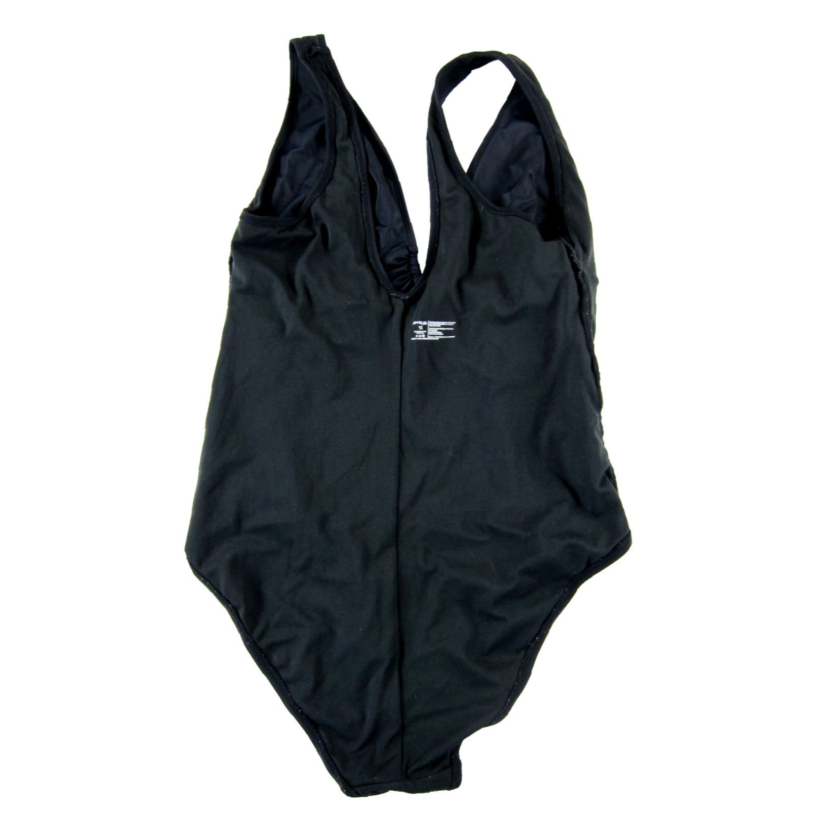 Vintage Adore Me Classic Black Silver V-Neck Slimming One Piece Swimsuit Women Size 1X Size ONE SIZE - 6 Thumbnail