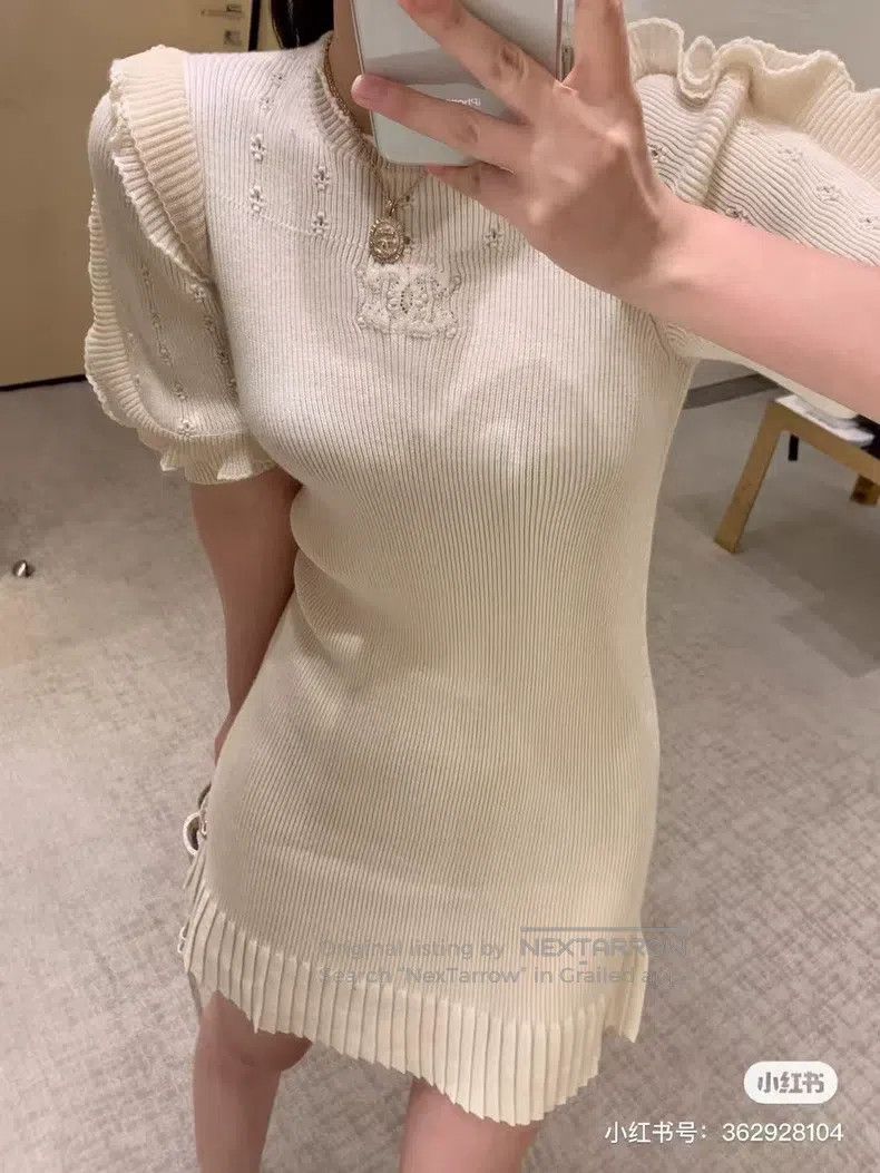 Chanel Chanel High-end handicraft workshop series beige elastic k Size XXS / US 00 / IT 34 - 2 Thumbnail