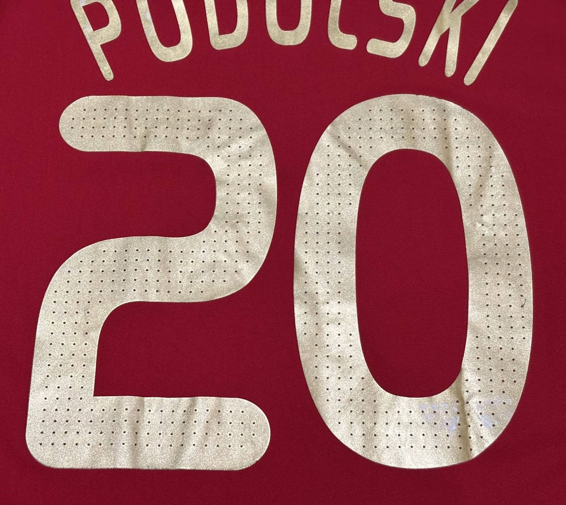 Adidas Germany 2008 Podolski #20 Adidas Football Jersey Size L Size US L / EU 52-54 / 3 - 13 Thumbnail