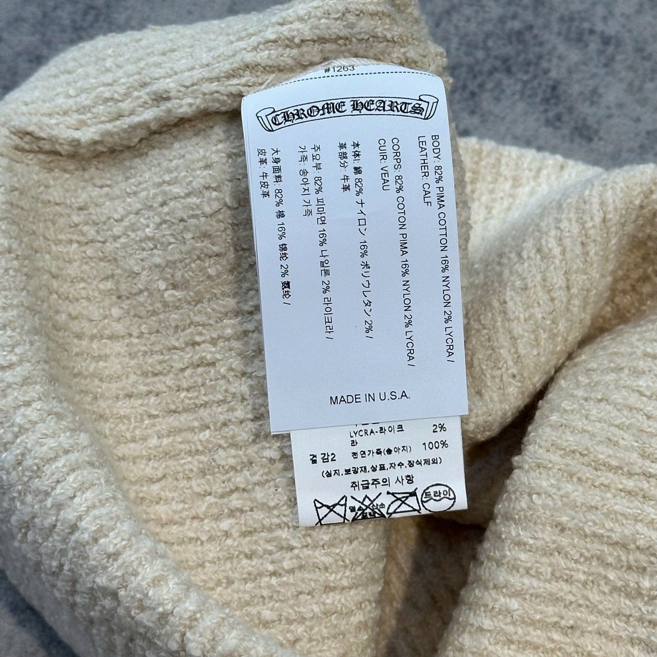 Chrome Hearts Chrome hearts beanie badda bing caramel Size ONE SIZE - 5 Thumbnail
