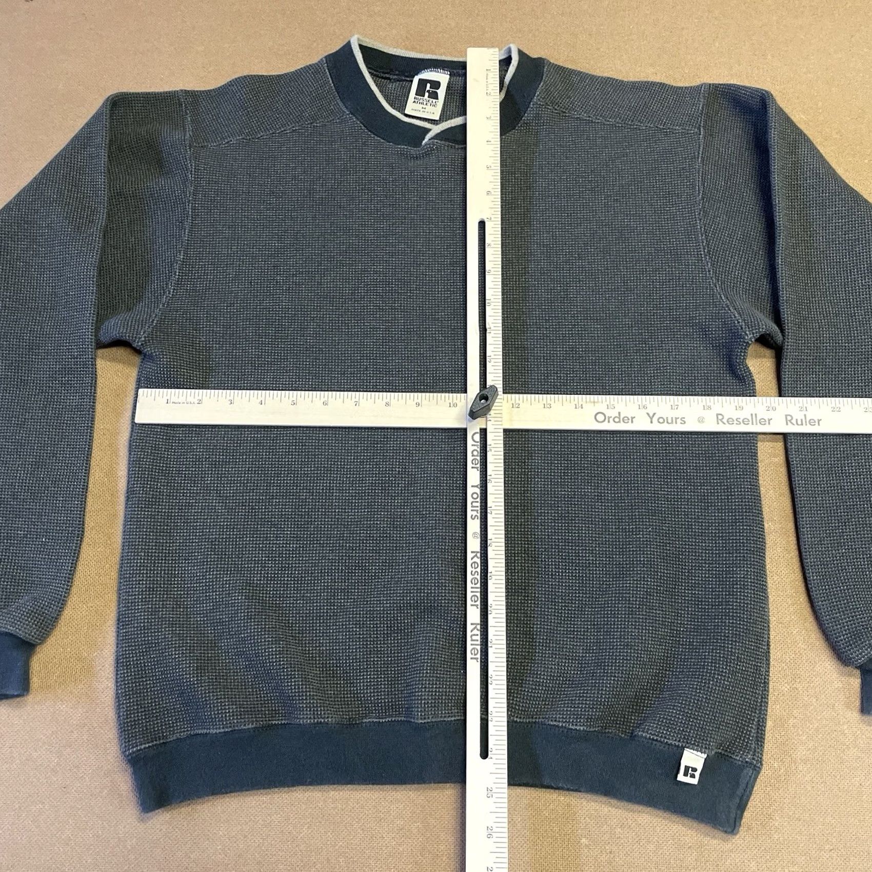 Russell Athletic VINTAGE Russell Athletic Weave Knit Sweatshirt Adult Medium Gray Pullover Mens Size US M / EU 48-50 / 2 - 3 Thumbnail