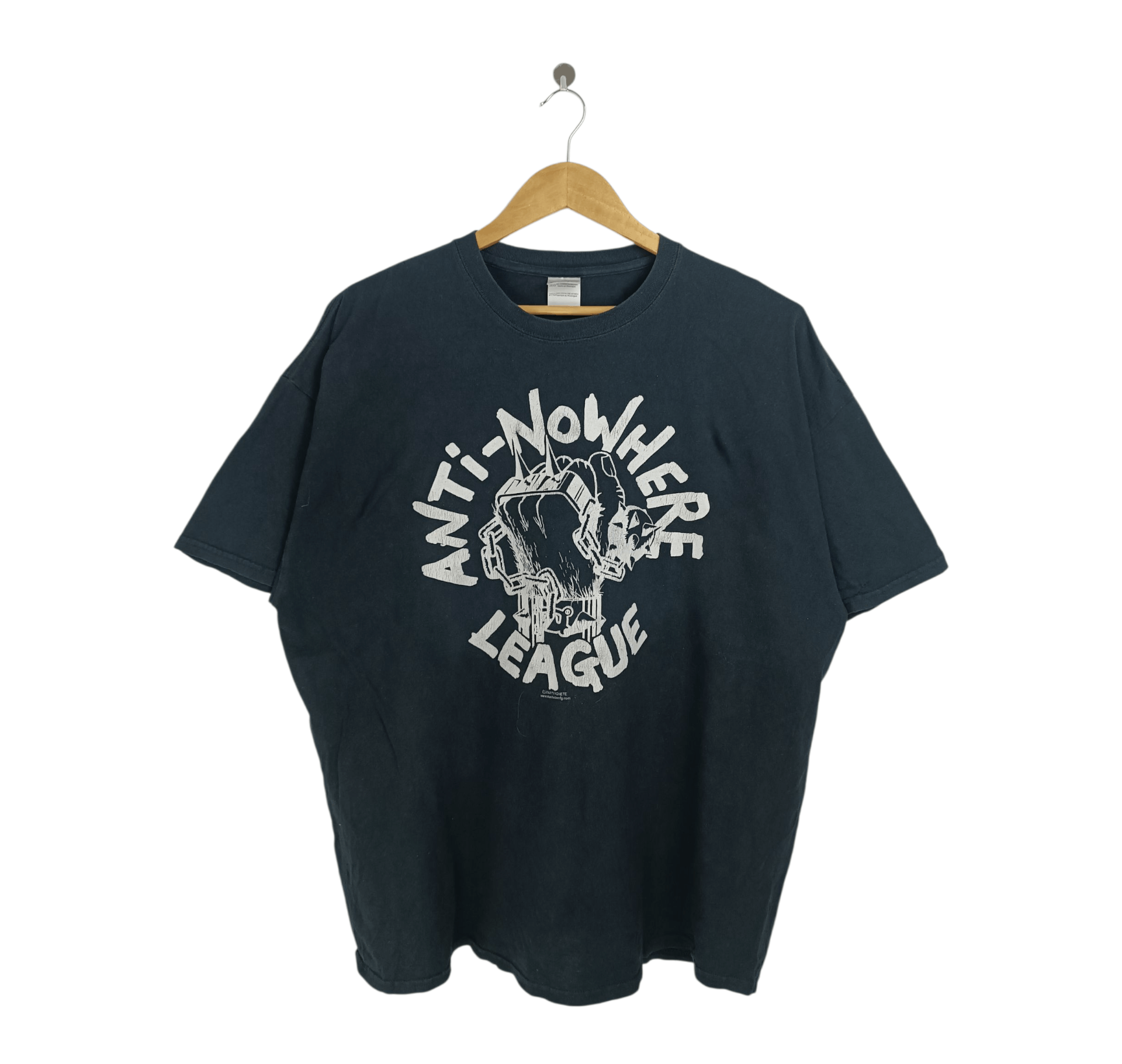 Band Tees THRASHED FADED VINTAGE 08 ANTI NOWHERE LEAGUE PUNK gbh pasti Size US XXL / EU 58 / 5 - 1 Thumbnail