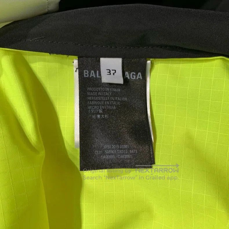 Balenciaga Balenciaga Fluorescent Yellow Patchwork Jacket. Size US XS / EU 42 / 0 - 7 Thumbnail