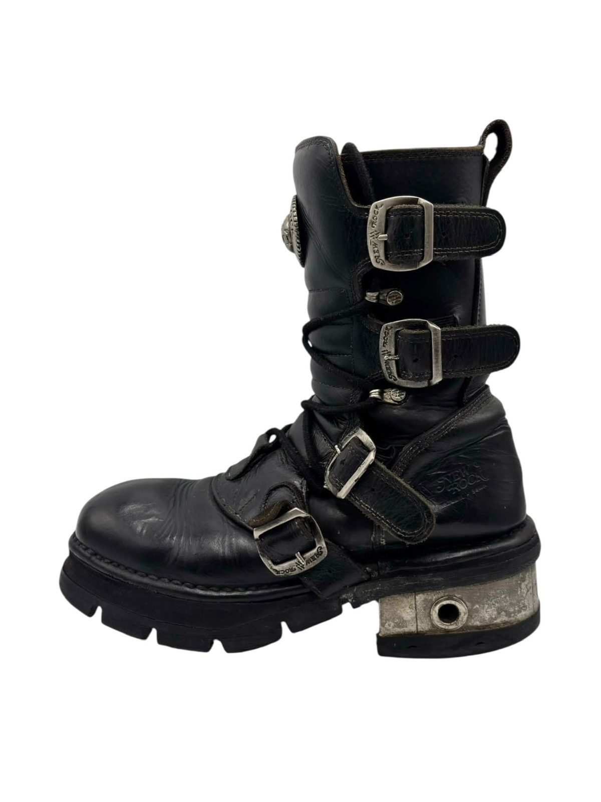New Rock Vintage New Rock mid-calf raised heel boots Size 41 Size US 11 / IT 41 - 7 Thumbnail