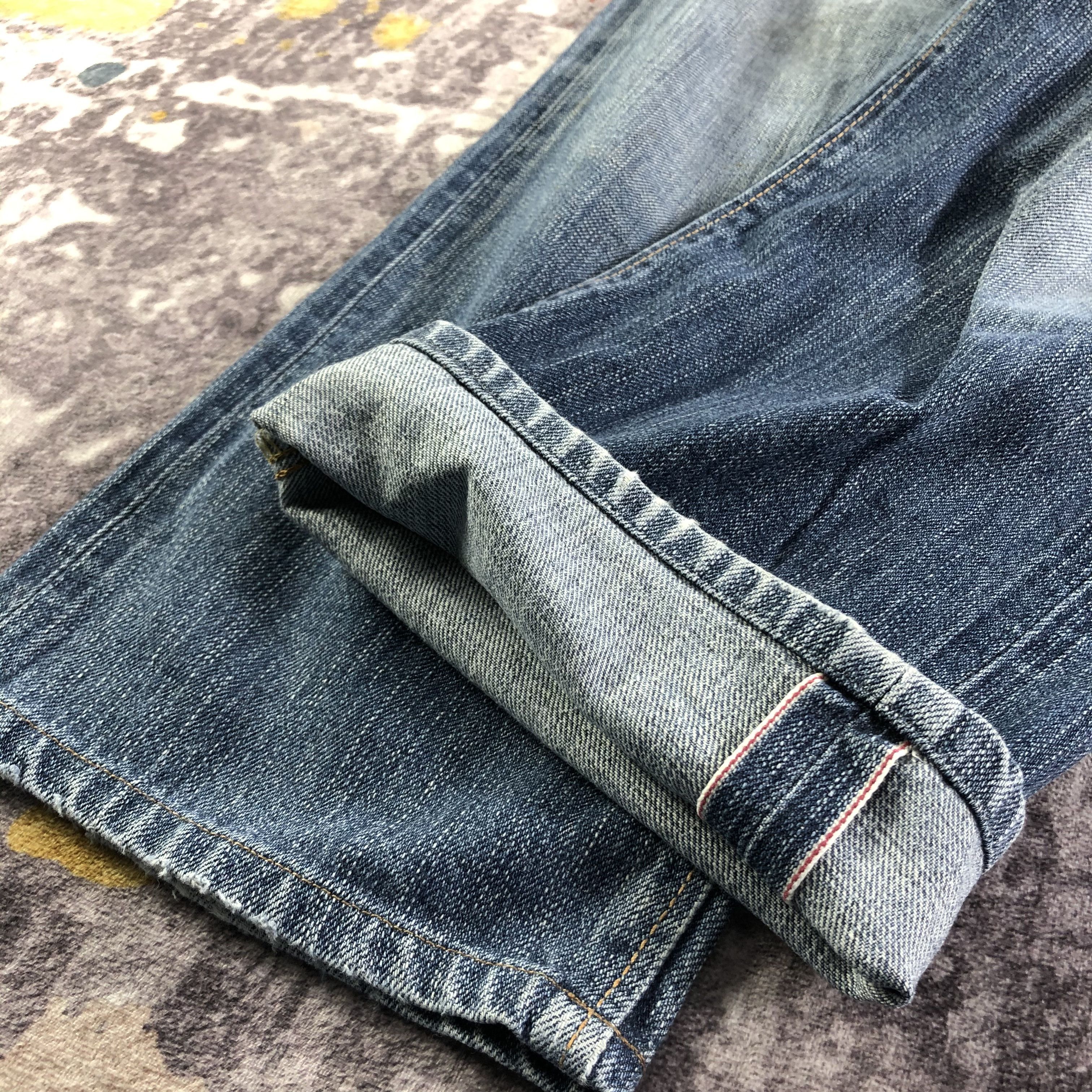 Edwin Vintage Blue Wash Edwin 505 Selvedge Jeans-JM3674 Size US 29 - 6 Thumbnail