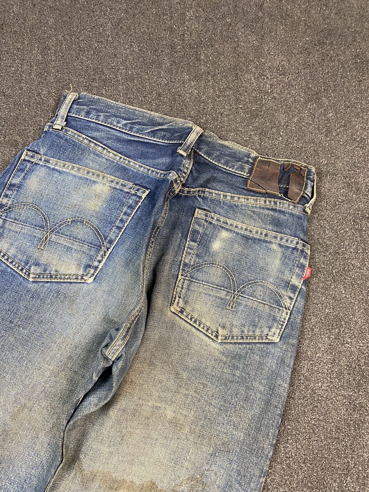 Japanese Brand × Vintage Vintage Bartack Mud Honey Comb Selvedge Denim Size US 30 / EU 46 - 8 Thumbnail