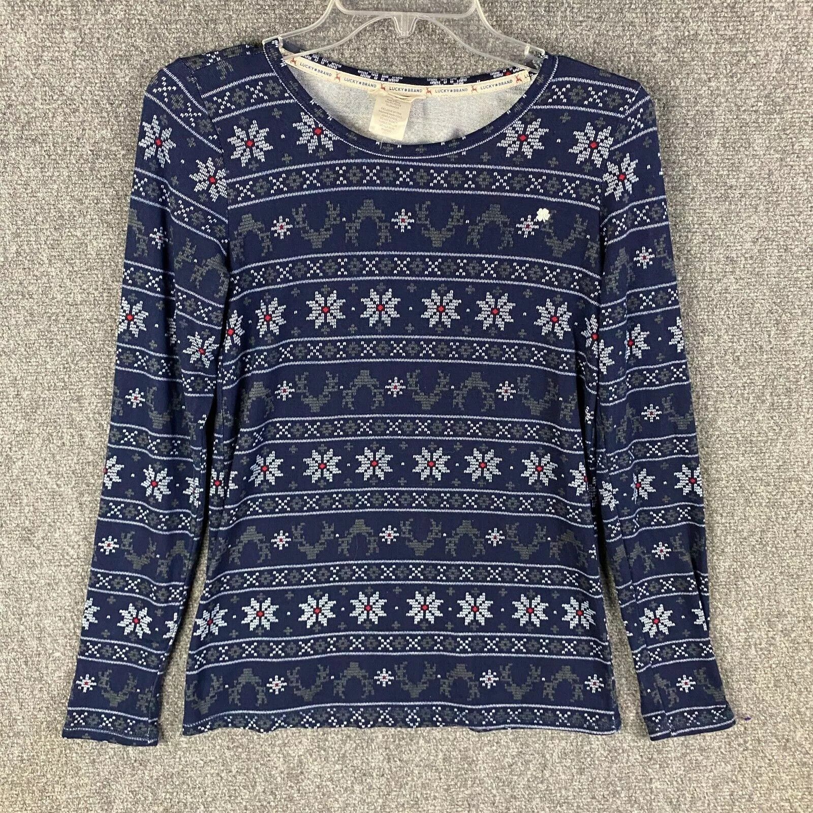 Lucky Brand Lucky Brand Pajama Top Women's Small Polyester Long Sleeve S Size S / US 4 / IT 40 - 1 Thumbnail