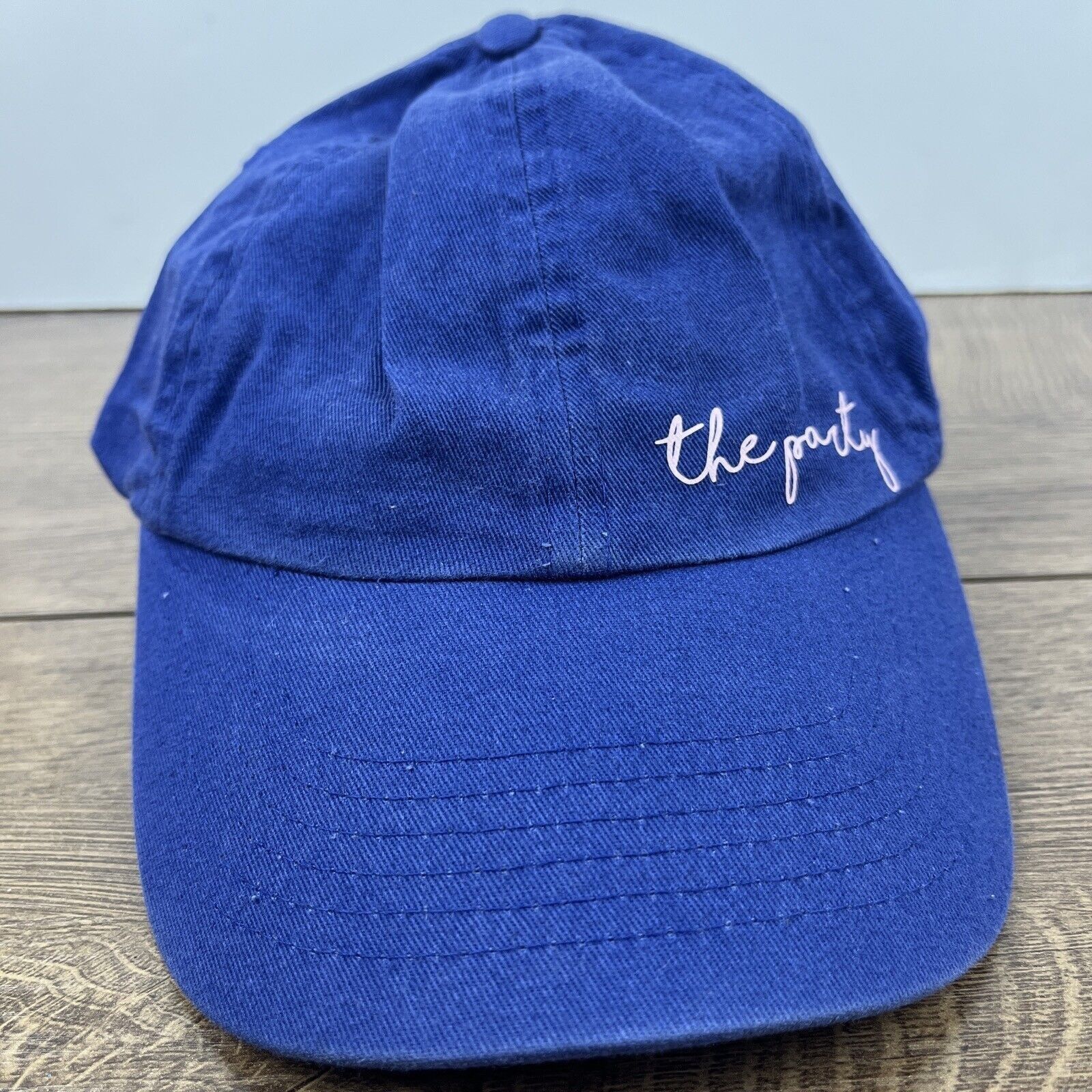 Other The Party Hat Party Blue Hat Adjustable Adult Size Hat Blue Size ONE SIZE - 5 Thumbnail
