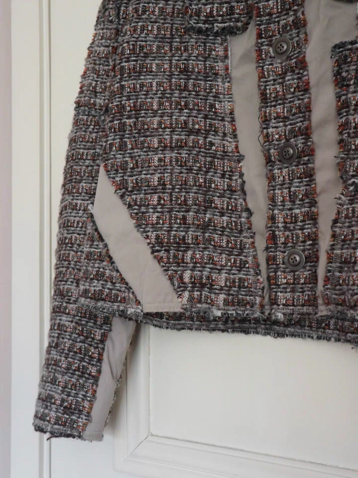 Kiko Kostadinov Sz 46 KIKO KOSTADINOV 21AW Torquils Short Tweed Jacket Size US S / EU 44-46 / 1 - 4 Thumbnail