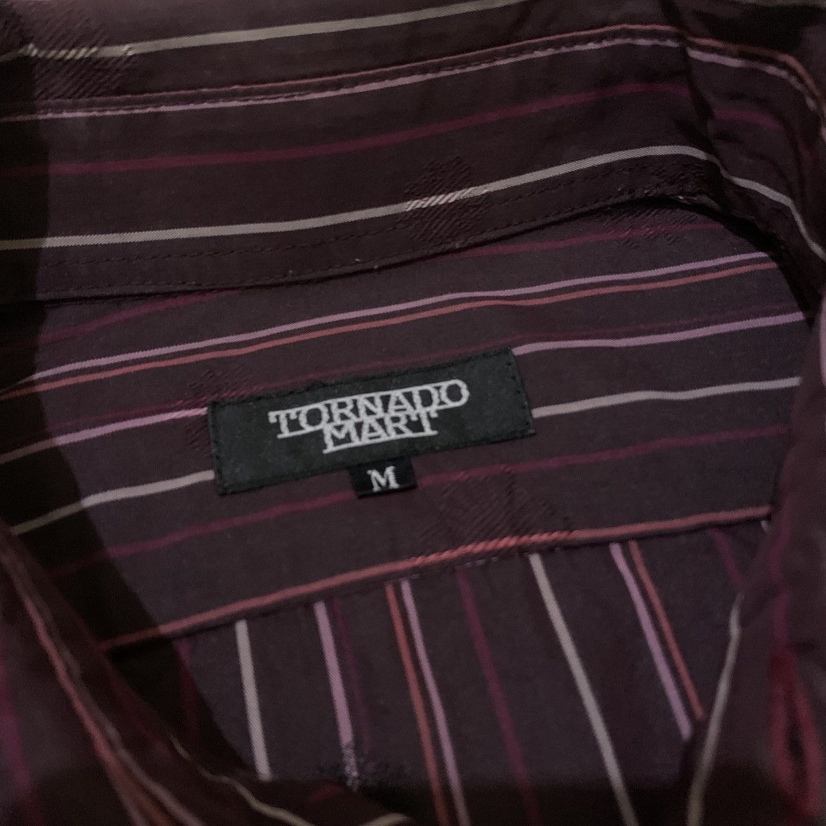If Six Was Nine × Japanese Brand × Tornado Mart Tornado Mart Patchwork Striped Shirt Size US M / EU 48-50 / 2 - 4 Thumbnail