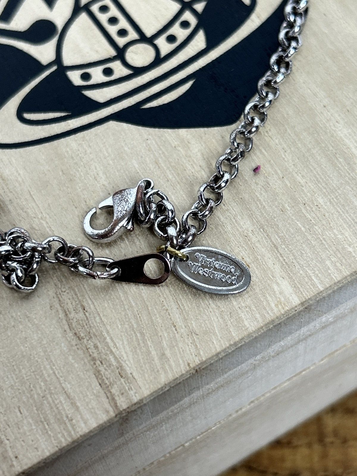 Vivienne Westwood 90s Vivienne Westwood Enamel Orb Necklace Pendant Silver Size ONE SIZE - 7 Thumbnail