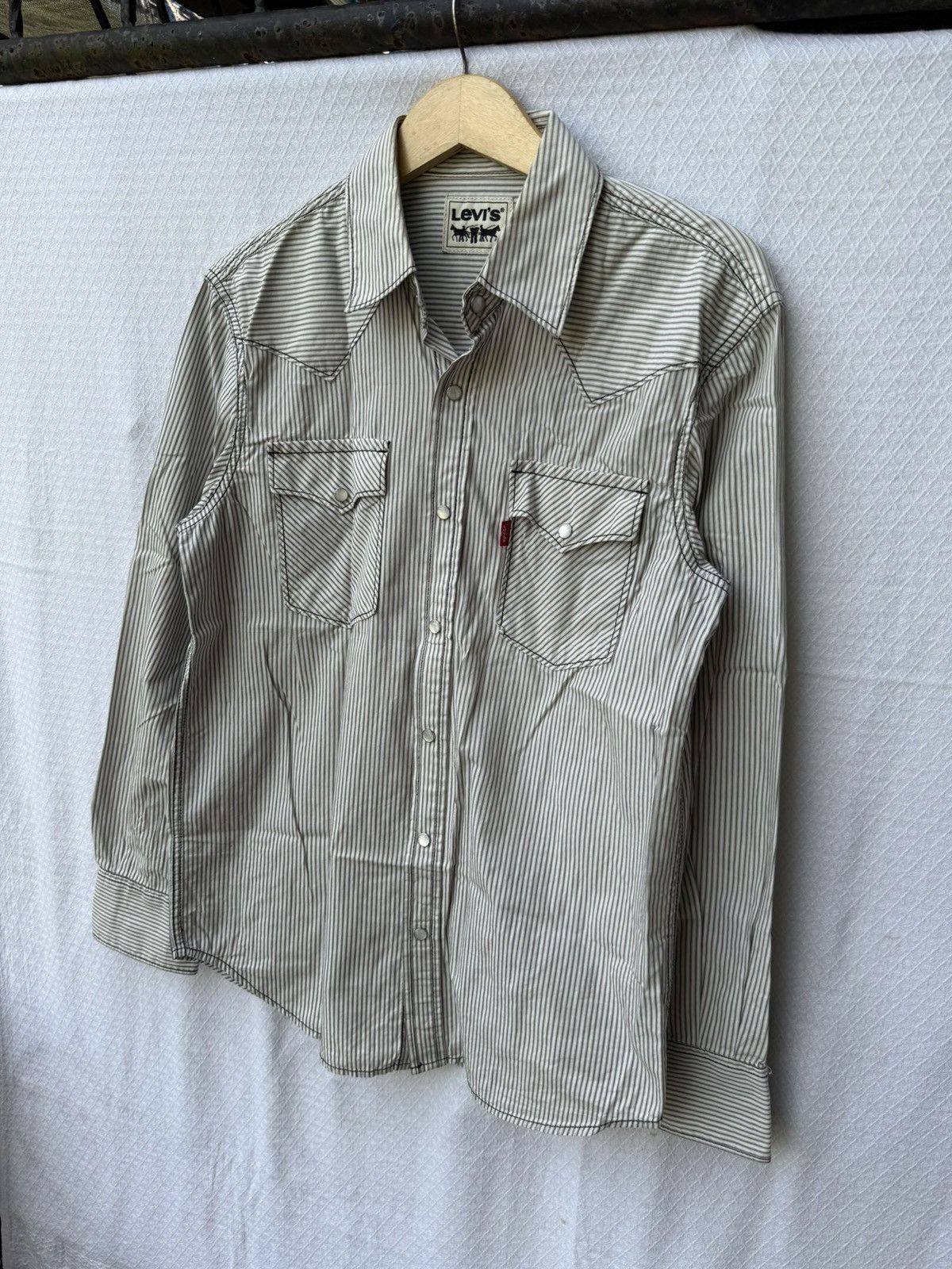 Levi's Levi’s stripped button stone shirt Size US L / EU 52-54 / 3 - 3 Thumbnail