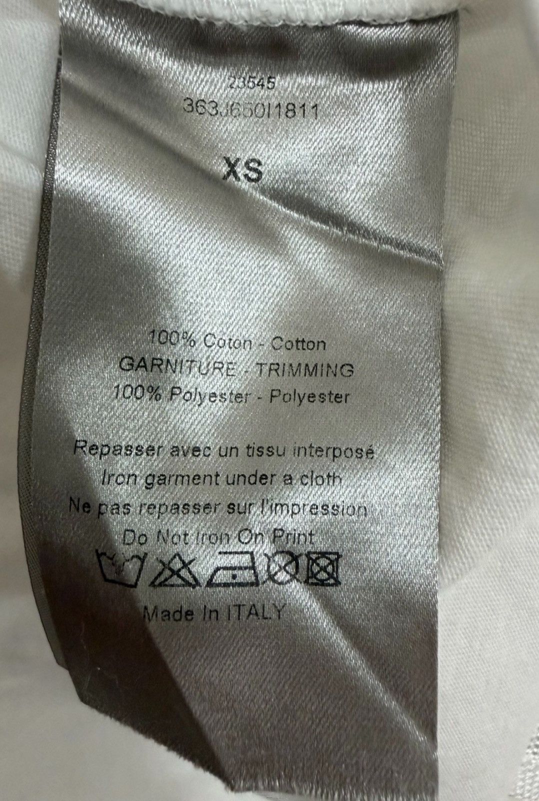 Dior Dior Homme 23SS Mesh Two-Piece Printed Short Sleeve T-Shirt Size US XS / EU 42 / 0 - 5 Thumbnail