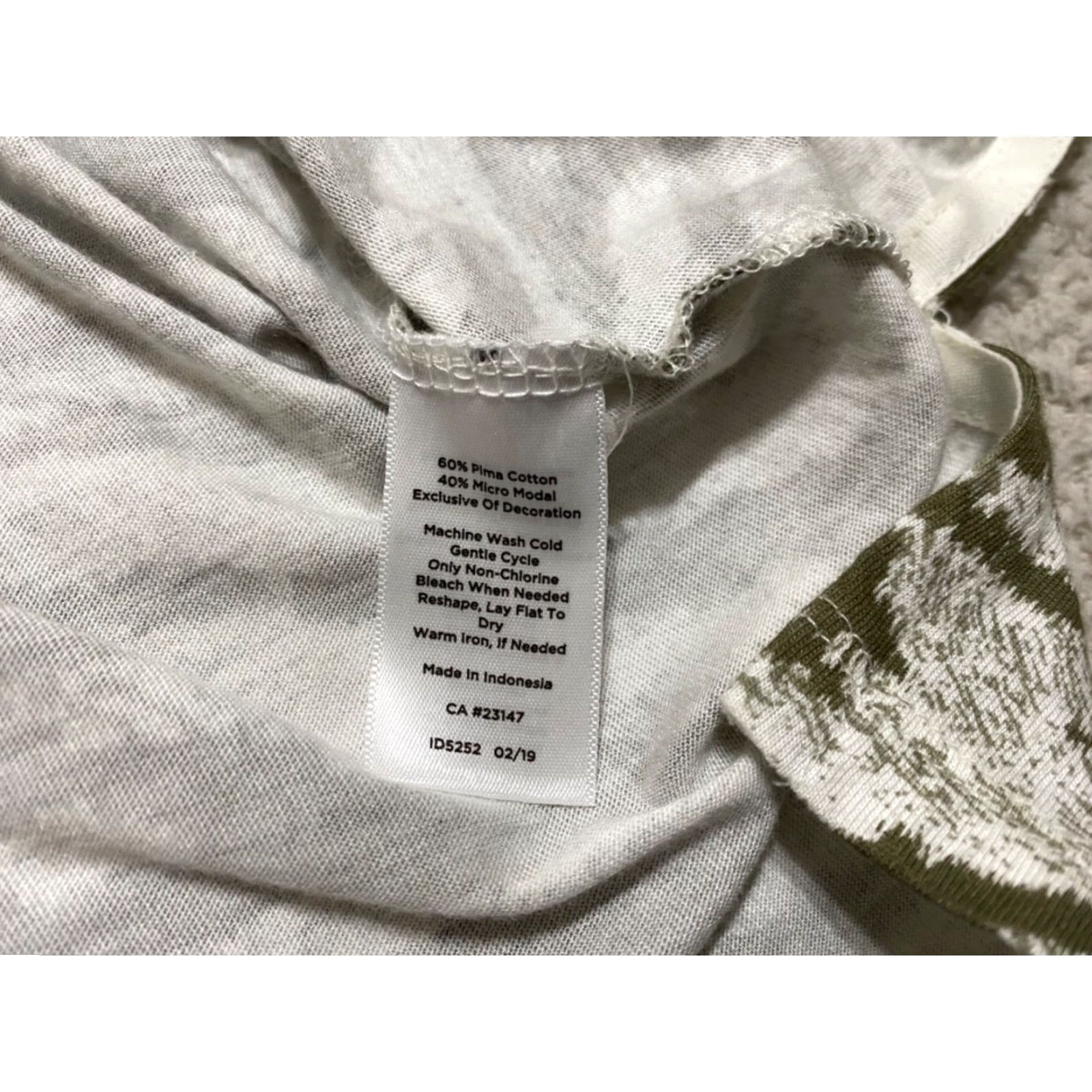Talbots Talbots Womens Tunic Shirt Petites 3/4 Sleeve Green Striped PM Pima Cotton Knit Casual Shirt Womens 1818 Size M / US 6-8 / IT 42-44 - 6 Thumbnail
