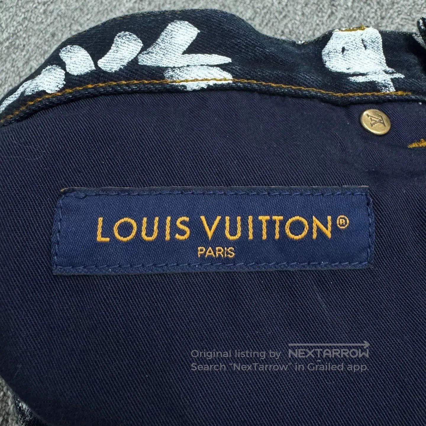 Louis Vuitton louis vuitton nigo graffiti denim pants. Size US 30 / EU 46 - 4 Thumbnail