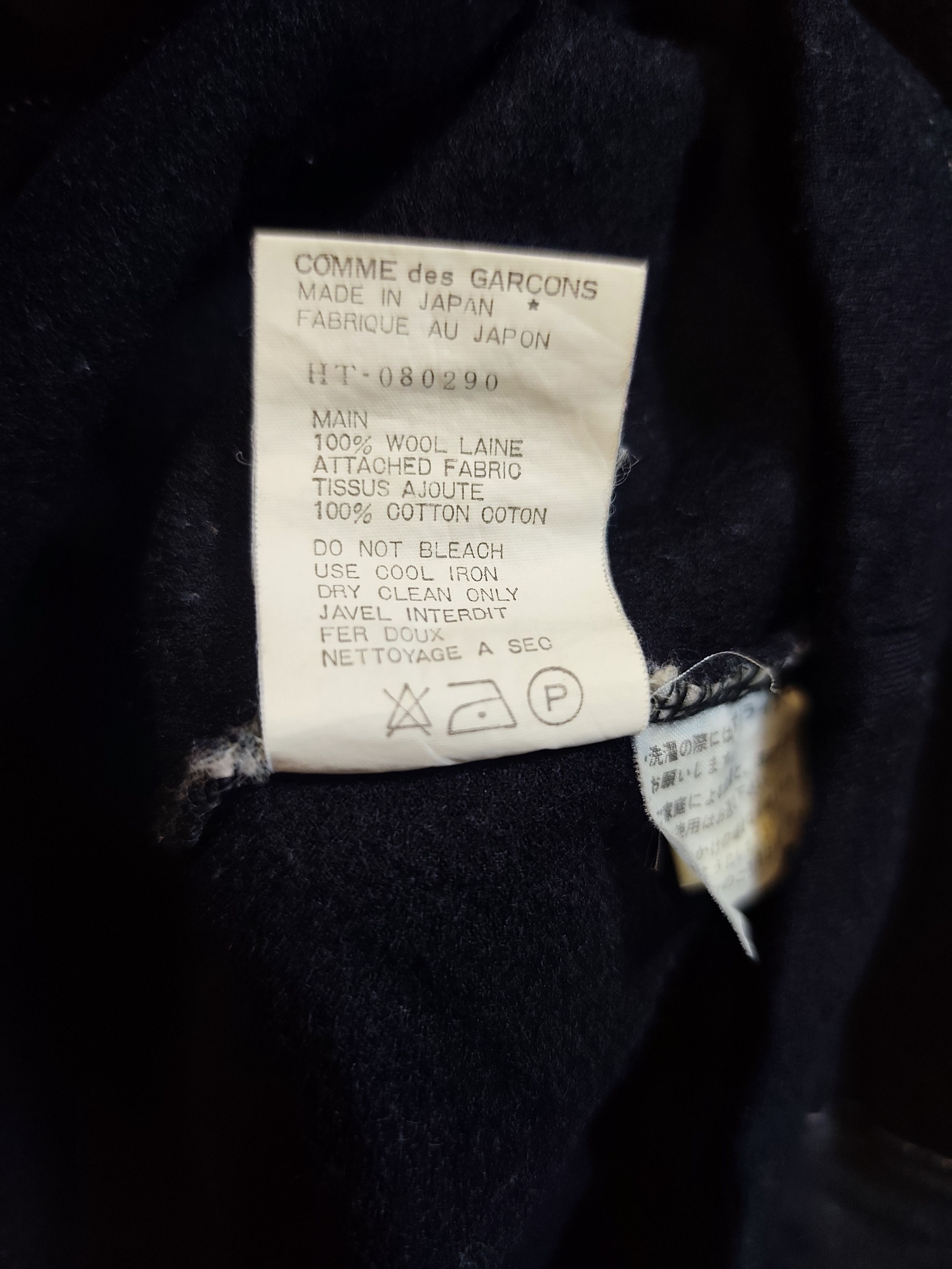 Comme des Garcons Homme Plus Vintage 1988 Comme des Garcons Homme Wool Mock Neck Sweater Size US M / EU 48-50 / 2 - 6 Thumbnail