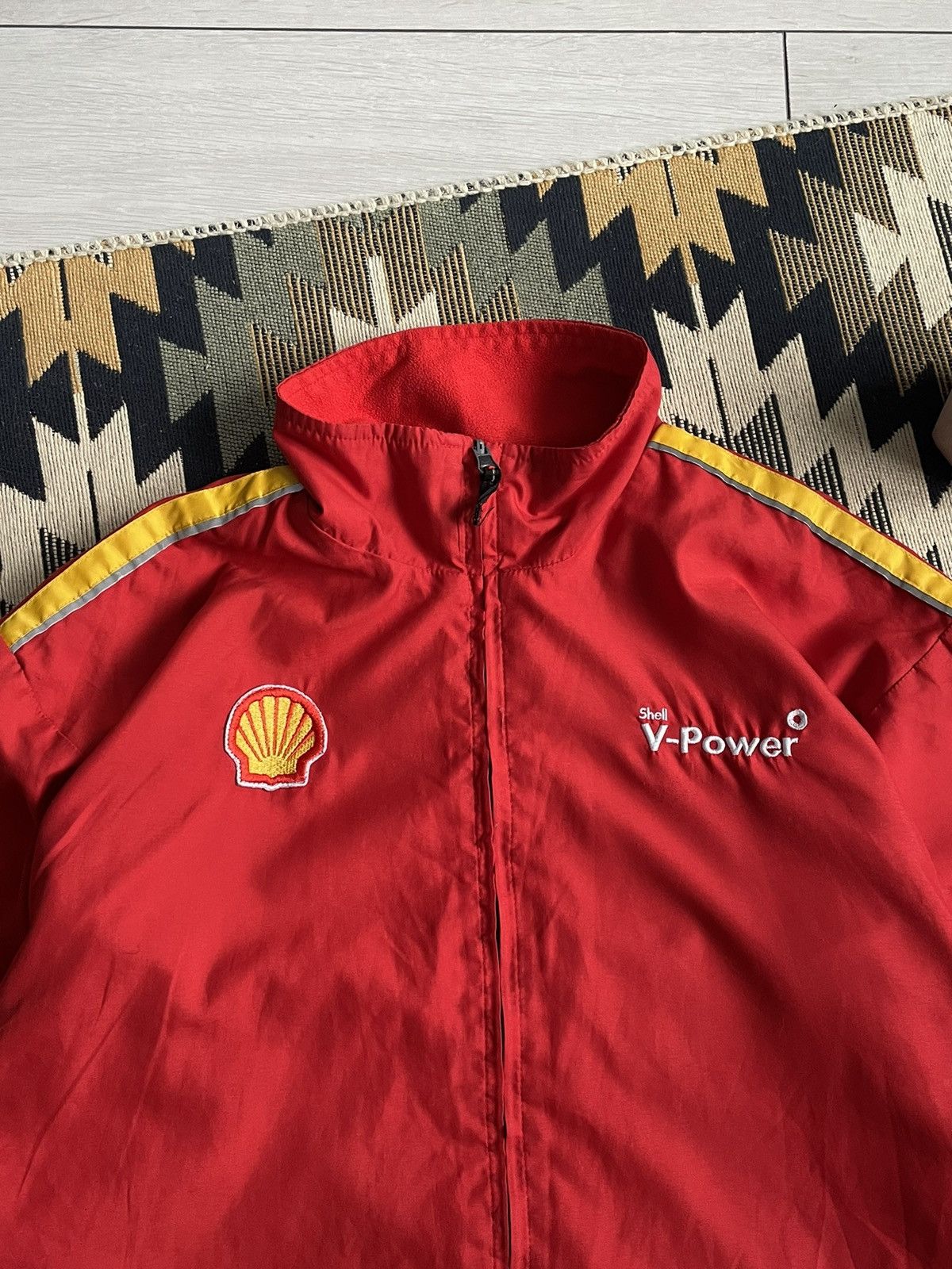 Ferrari × Vintage Vintage Ferrari Nylon V-Power Shell Logo Jacket Size US L / EU 52-54 / 3 - 5 Thumbnail