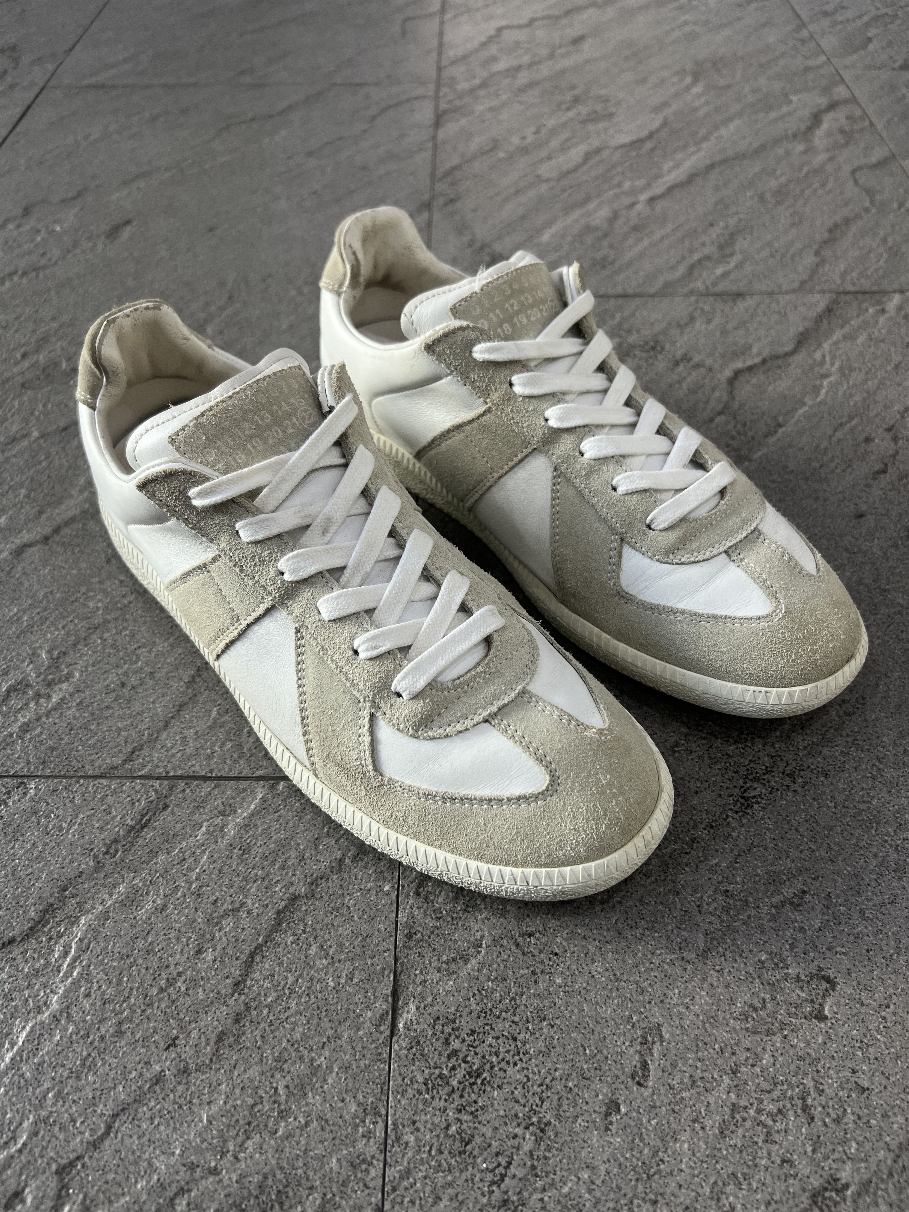 Maison Margiela Maison Margiela Replica GAT Low Top Sneaker White Cream EU39 Size US 9 / IT 39 - 3 Thumbnail