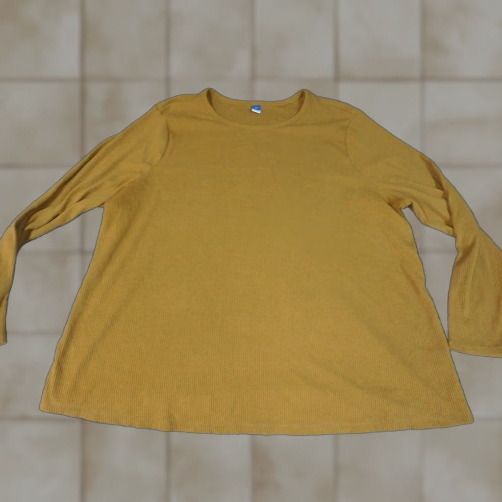 Old Navy Old Navy Womens Sweater 4X Plus Brown Pullover Crewneck Stretch Long Sleeve Puff Sleeve Bow Button Size XXL / US 16-18 / IT 52-54 - 1 Thumbnail