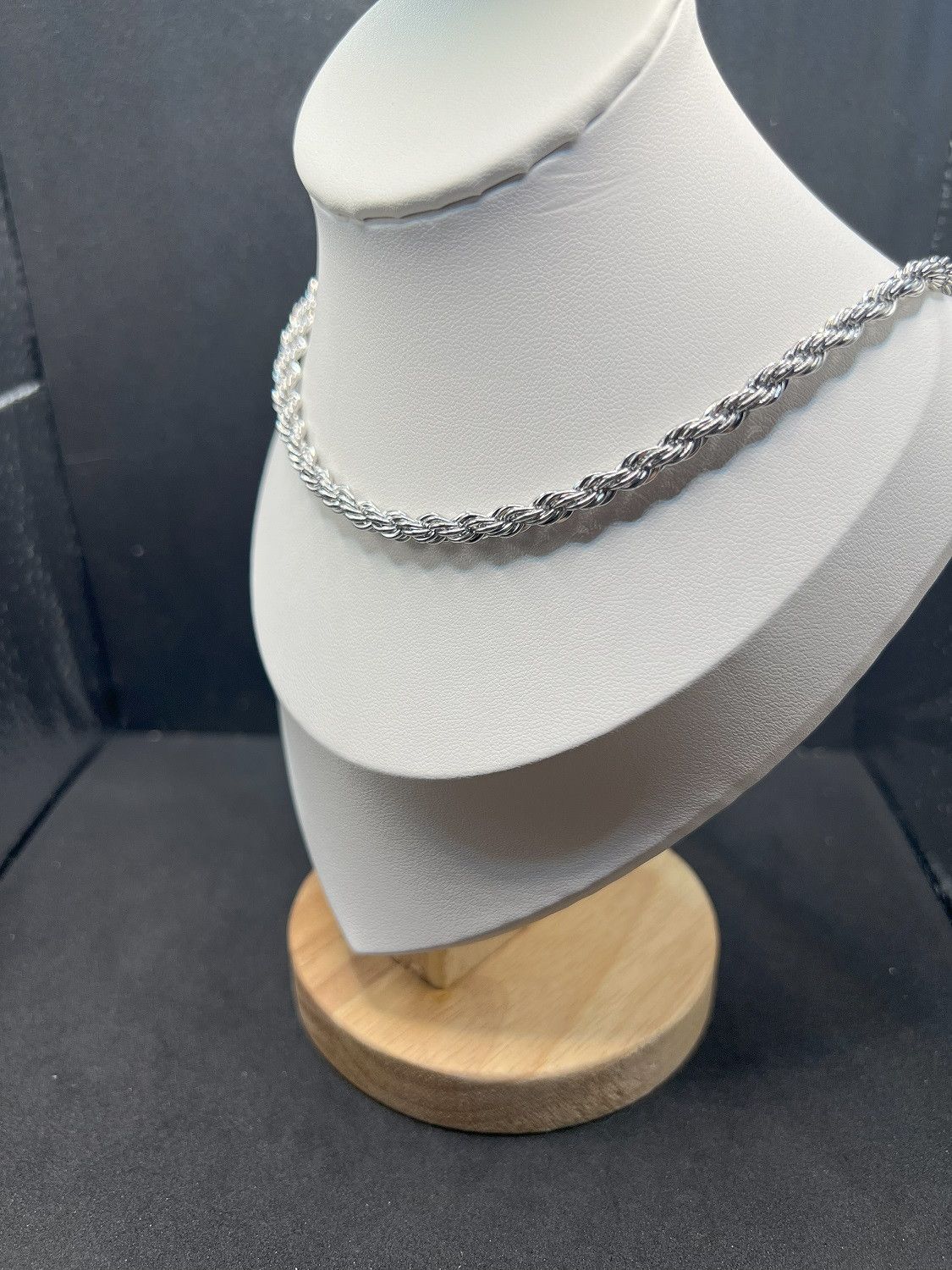 Jewelry Rope Silver Chain Necklace Size ONE SIZE - 2 Thumbnail