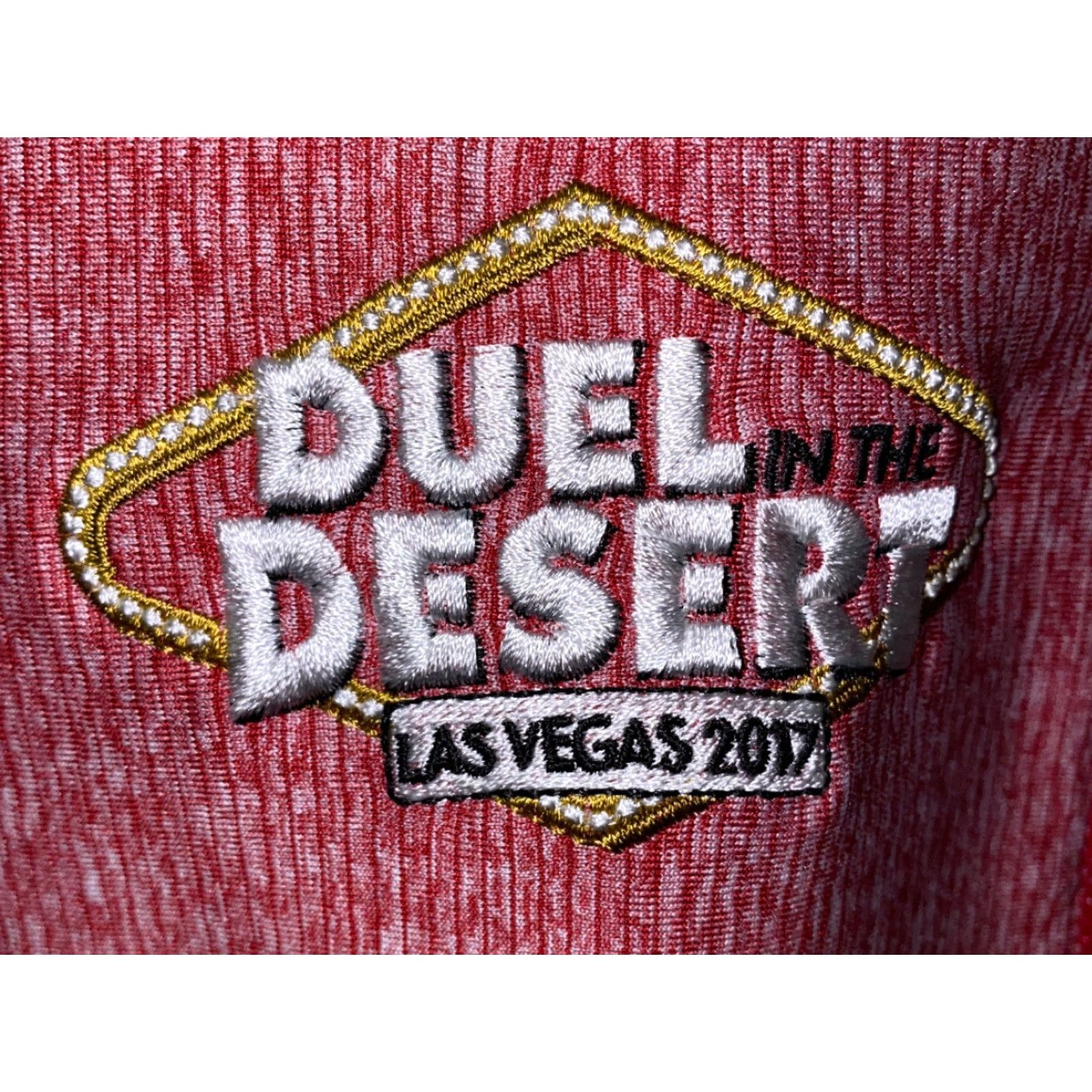 Vintage Antigua Mens Red DUEL IN THE DESERT 1/2 Zip Polyester Pullover Jacket M NEW Jacket Mens Red DUEL IN THE DESERT 1/2 Zip Pullover Polyester Antigua Size US M / EU 48-50 / 2 - 3 Thumbnail