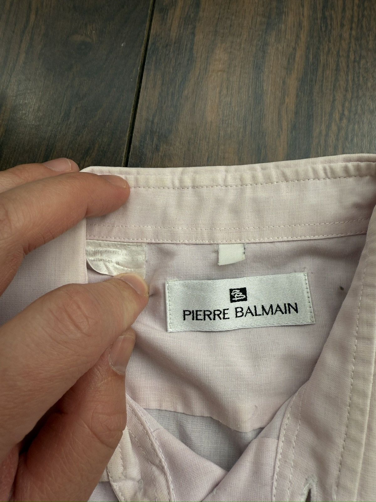 Pierre Balmain Vintage Pierre Balmain Button Shirt Size US L / EU 52-54 / 3 - 4 Thumbnail