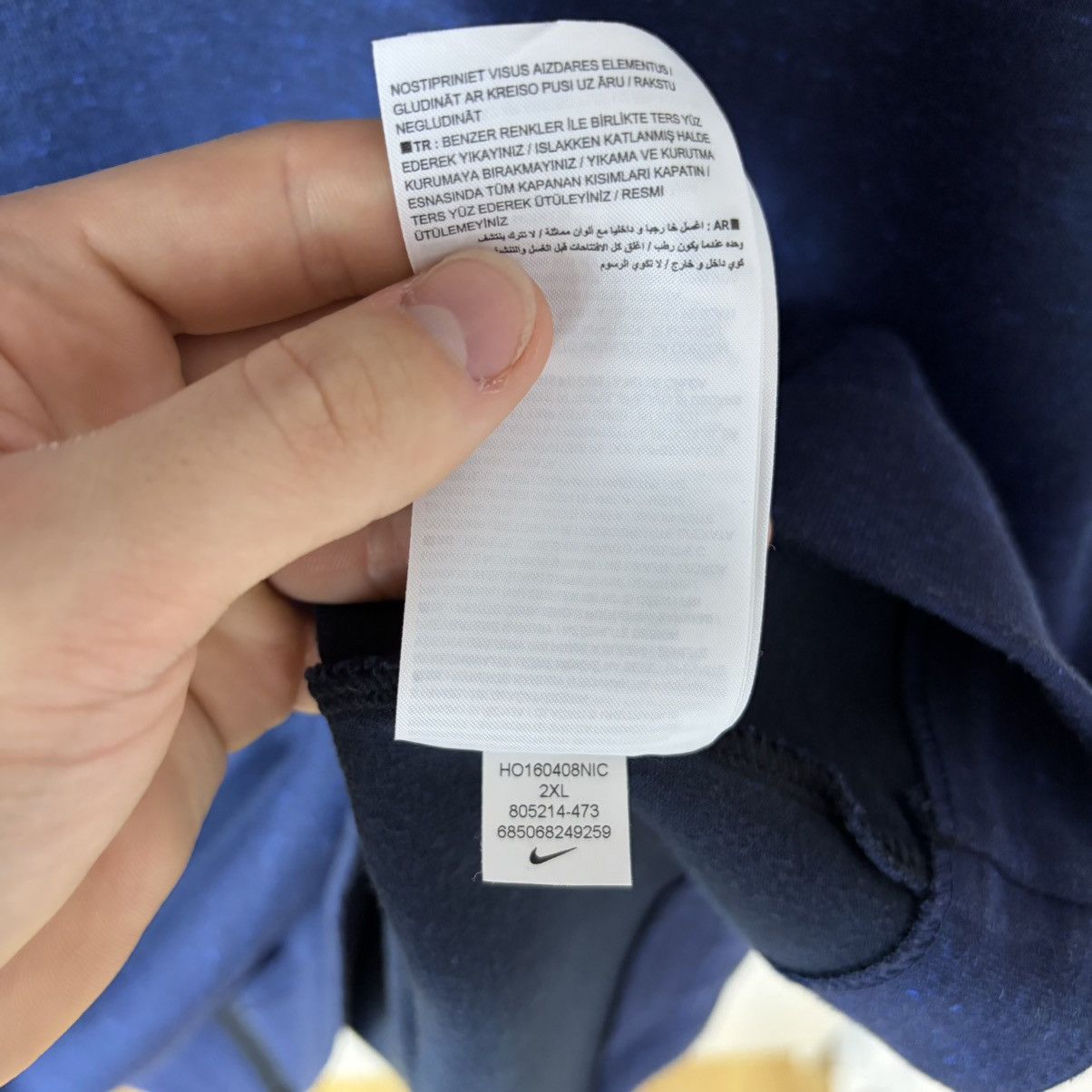 Nike Nike Tech Fleece Blue Ninja Hoodie Streetwear Y2K Size US XXL / EU 58 / 5 - 8 Thumbnail