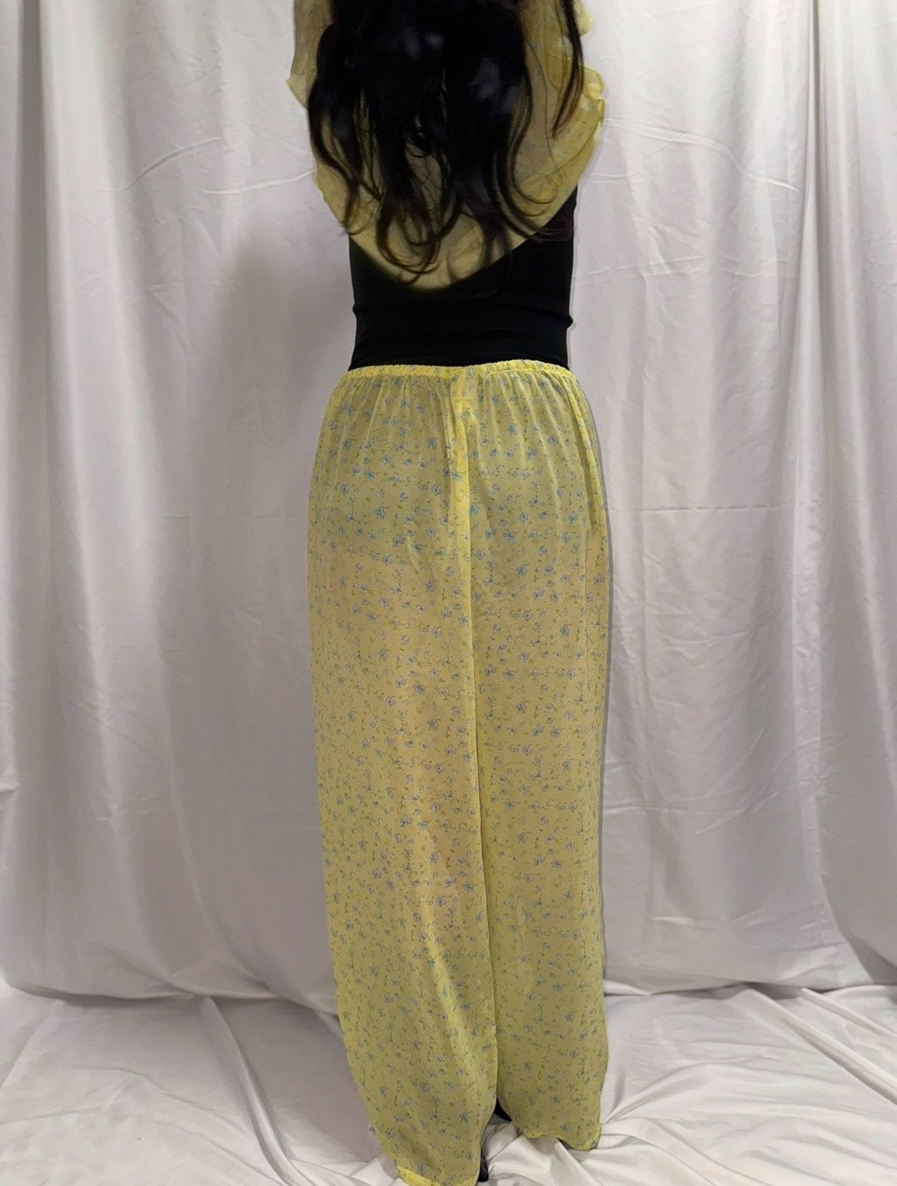 Designer × Other × Vintage Vintage Yellow Pajama Set Size XL Flower Twiggy Cottage Y2k Size ONE SIZE - 5 Thumbnail