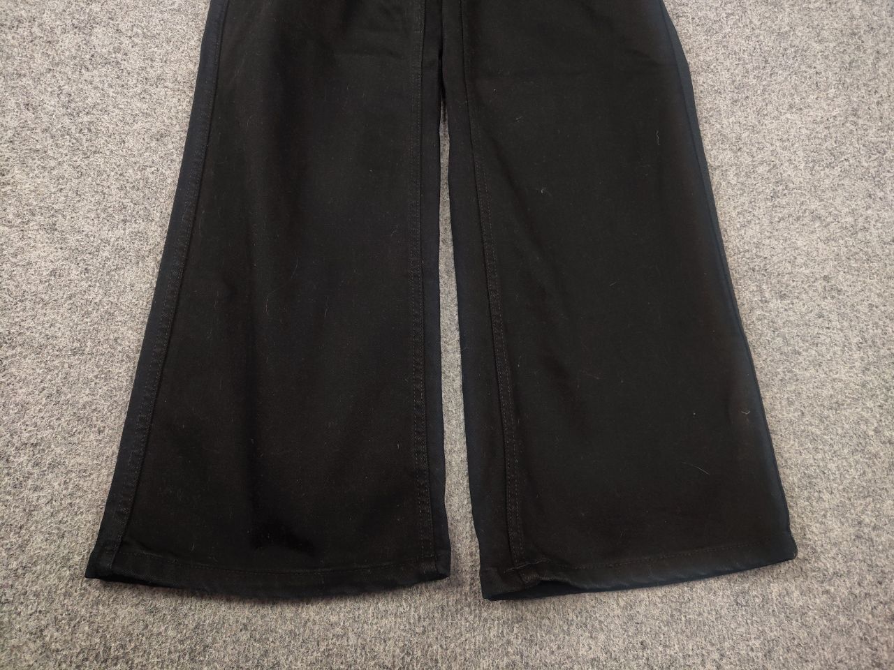 Sezane Sezane denim Le crop Black Wide Leg Minimalist Design Jeans Size 26" / US 2 / IT 38 - 7 Thumbnail