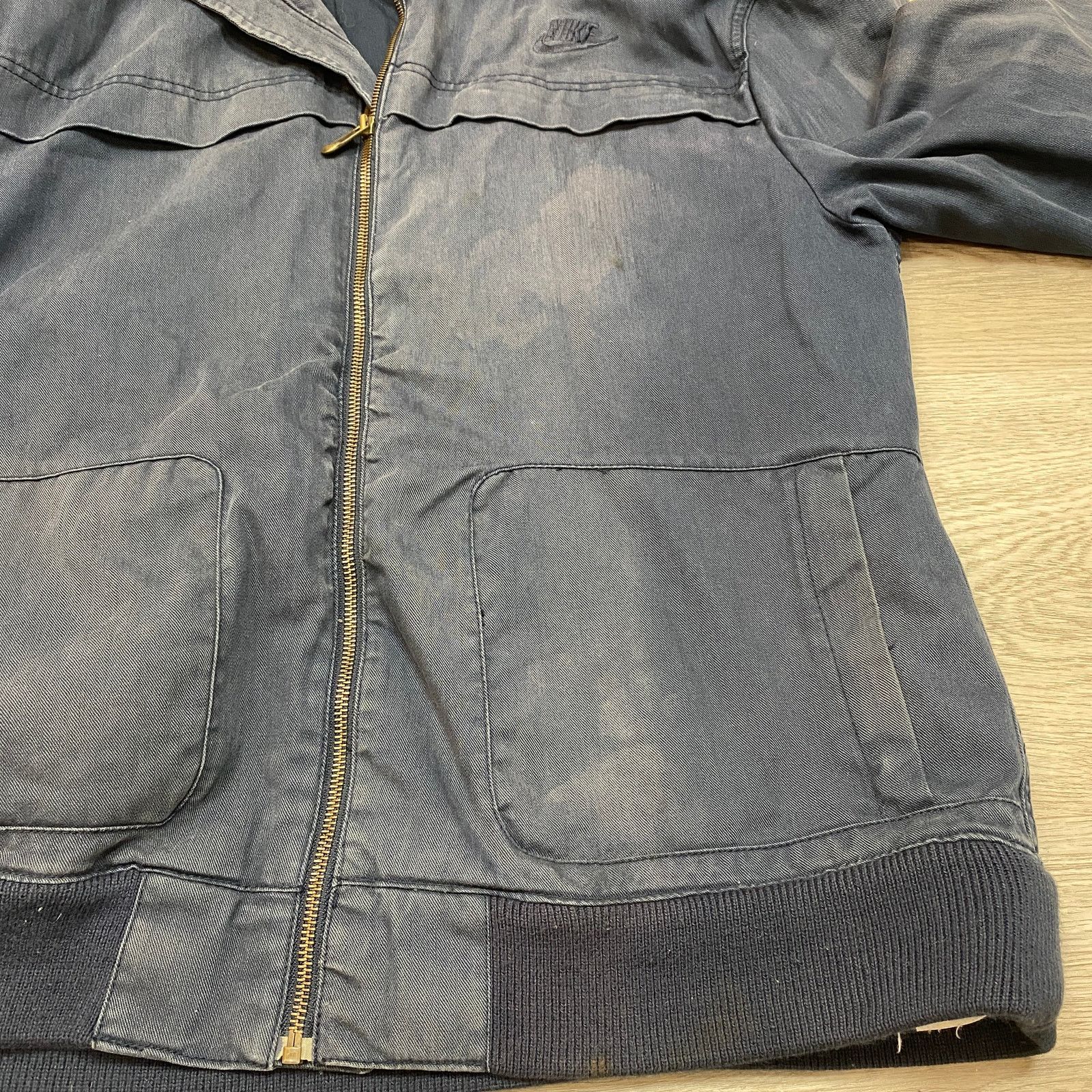 Nike × Vintage VTG Nike Gray Tag Canvas Utility Jacket Men's XL Skater Y2K Size US XL / EU 56 / 4 - 11 Thumbnail