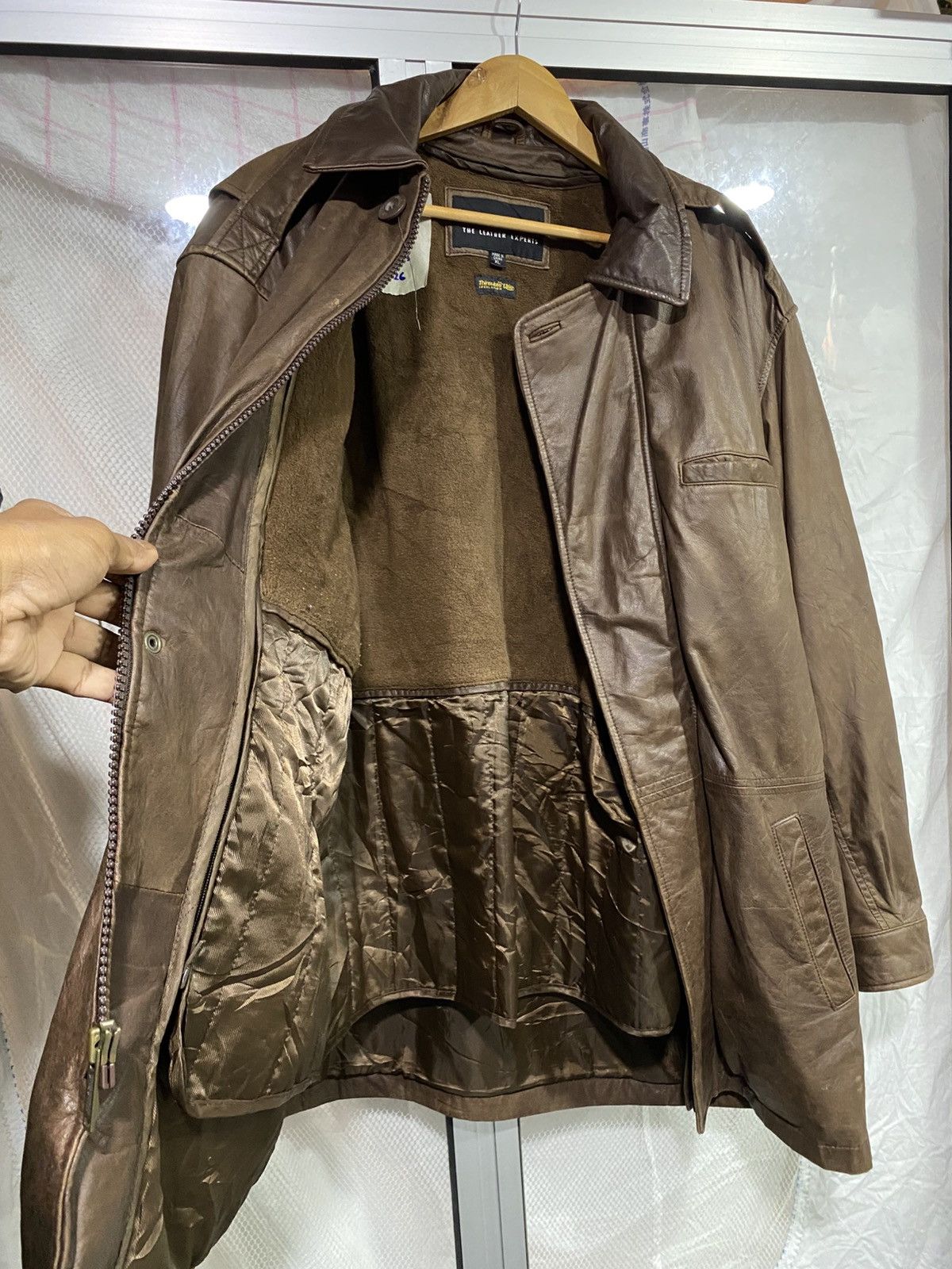 Japanese Brand Vintage Parka Leather Jacket WILSONS Size US XL / EU 56 / 4 - 11 Thumbnail
