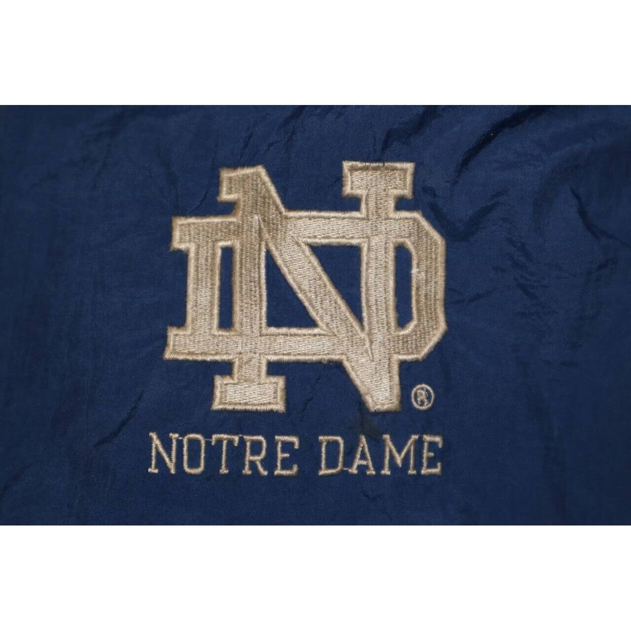 Starter Vintage 90s Starter Notre Dame Fighting Irish Hooded Sz L Size US L / EU 52-54 / 3 - 6 Thumbnail