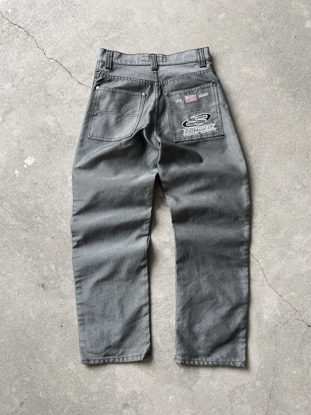 image of Jnco x Southpole Vintage Y2K Southpole Metallic Jeans Rap, Men's (Size 26)