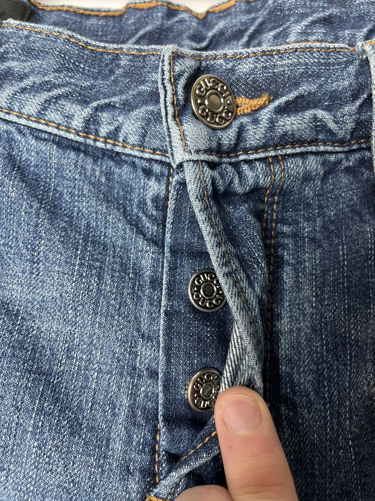 Gucci Gucci 2009 Skinny Fit Denim Jeans GG Logo Size 48 Size US 32 / EU 48 - 13 Thumbnail