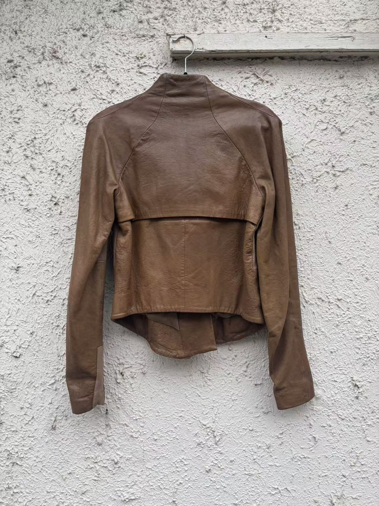 Helmut Lang helmut lang lambskin high neck collar leather jacket Size M / US 6-8 / IT 42-44 - 5 Thumbnail