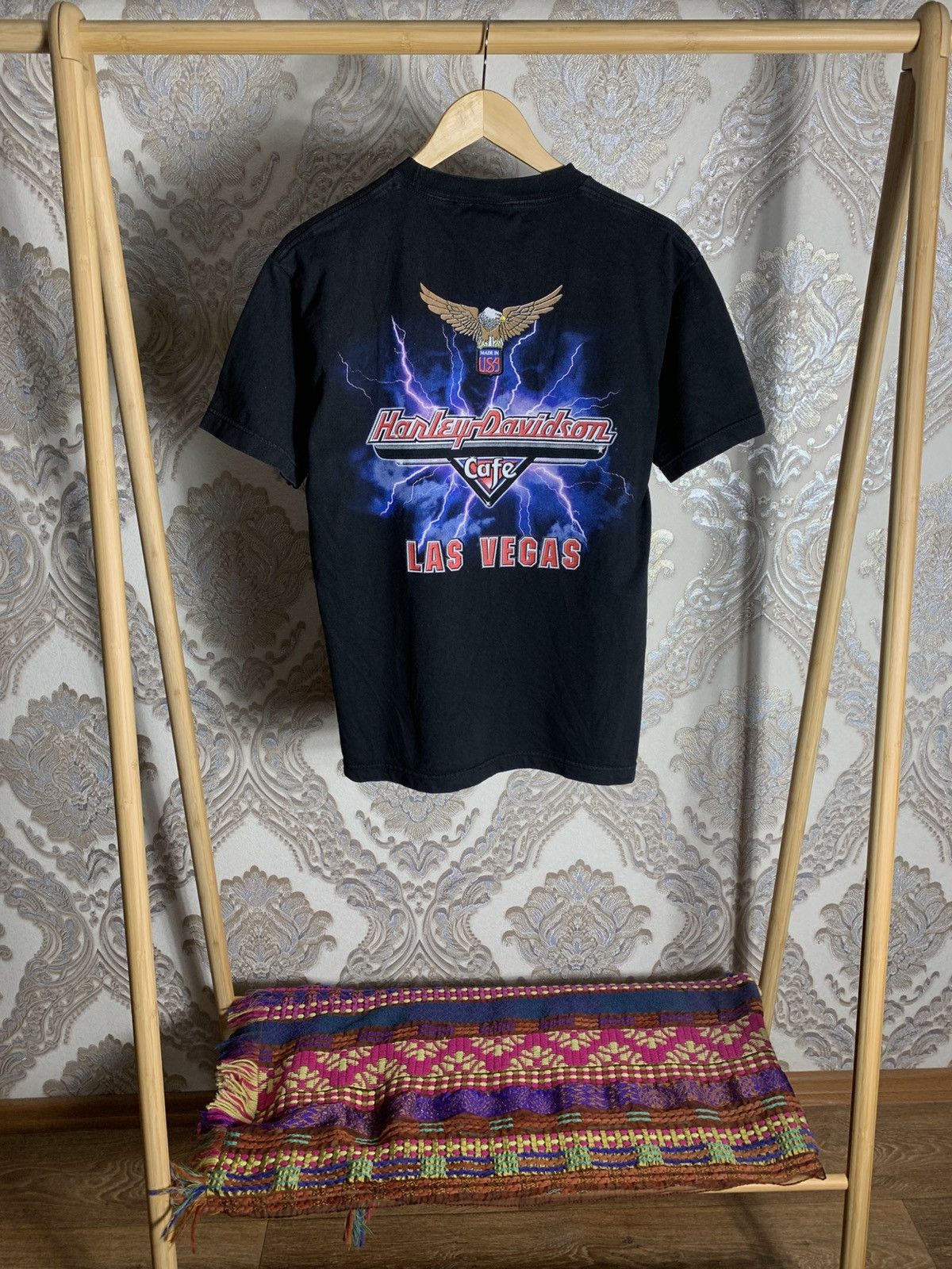 VINTAGE HARLEY DAVIDSON MOTORCYCLE RETRO T-SHIRT USA Y2K 90s