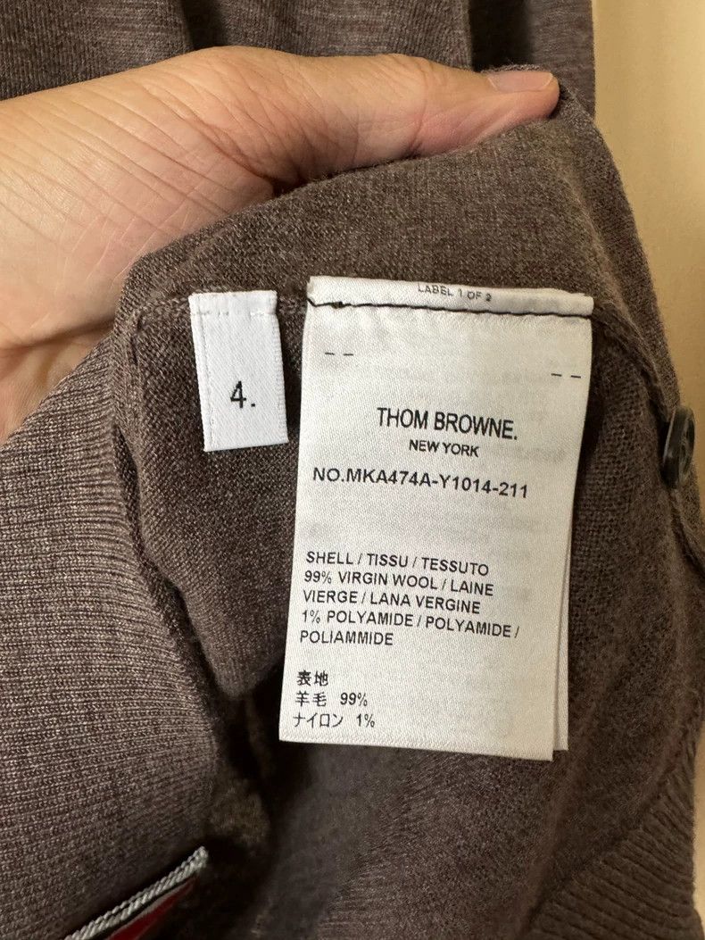 Thom Browne Thom Browne Round neck long sleeve sweater Size US XL / EU 56 / 4 - 5 Thumbnail