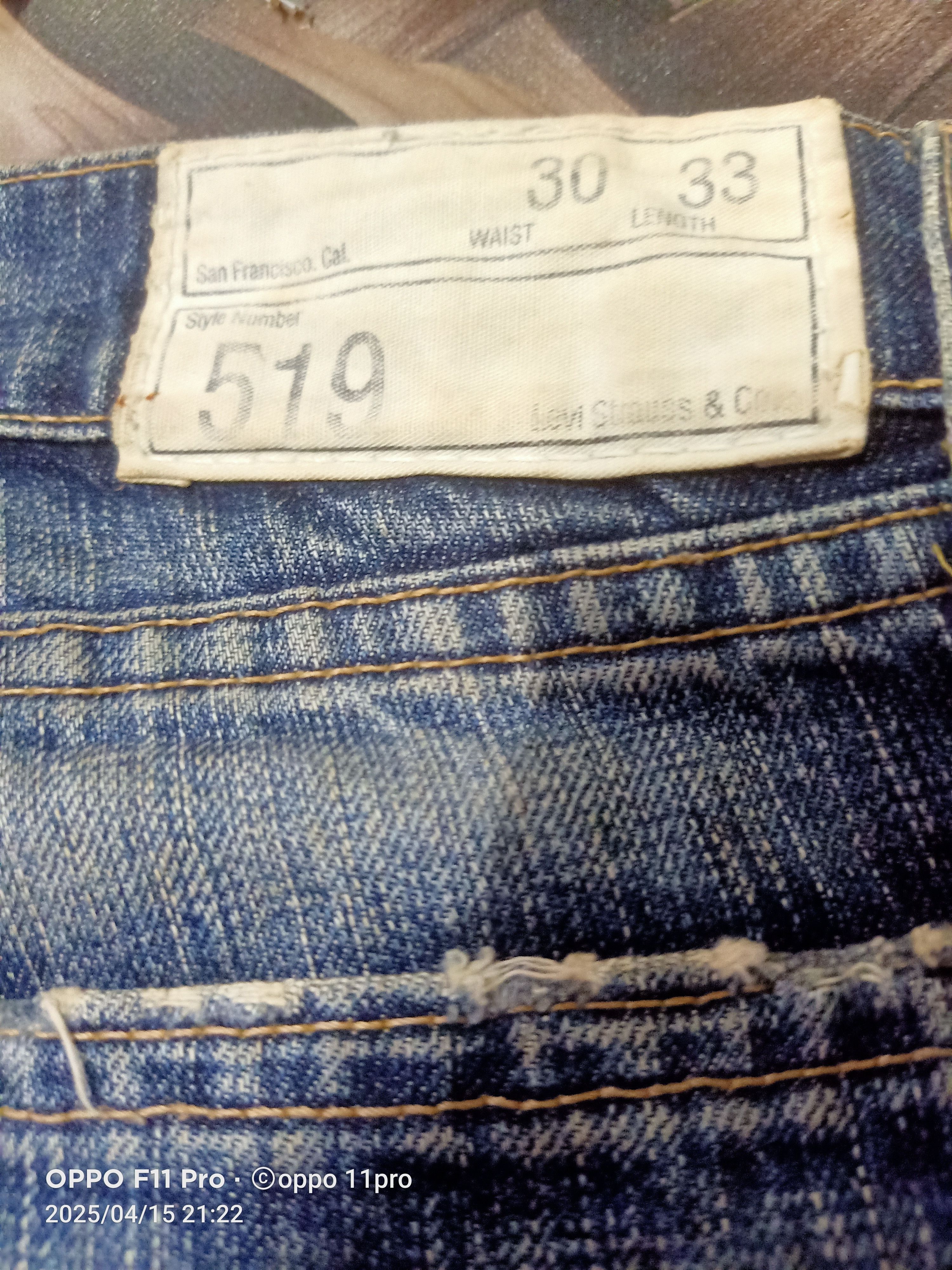 Japanese Brand × Levi's Levis Vtg 519 SlimFit Straight Cut 2003 Size US 31 - 4 Thumbnail