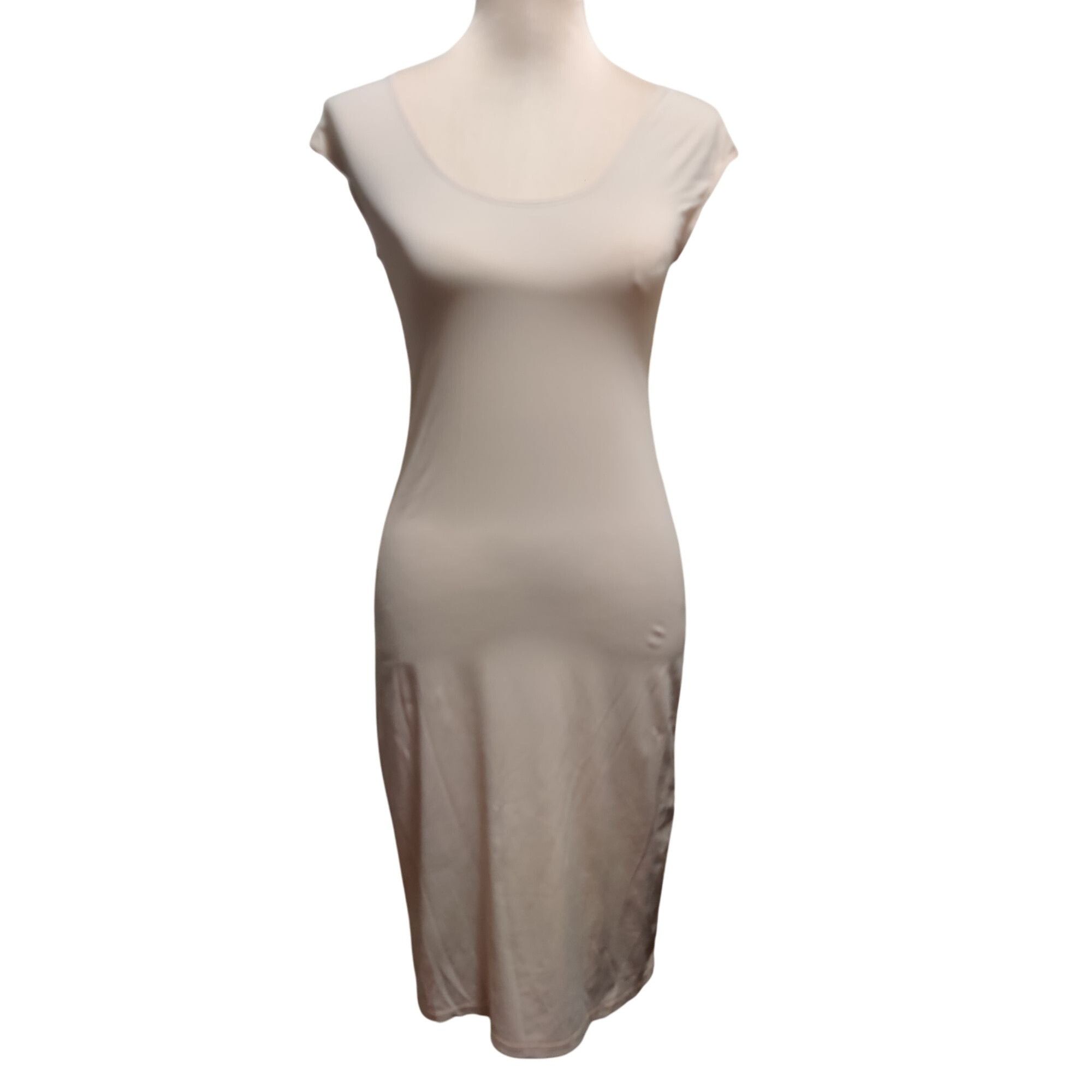 Vintage House of California M Nude Nylon Slip Dress Vintage Made in Size ONE SIZE - 1 Thumbnail