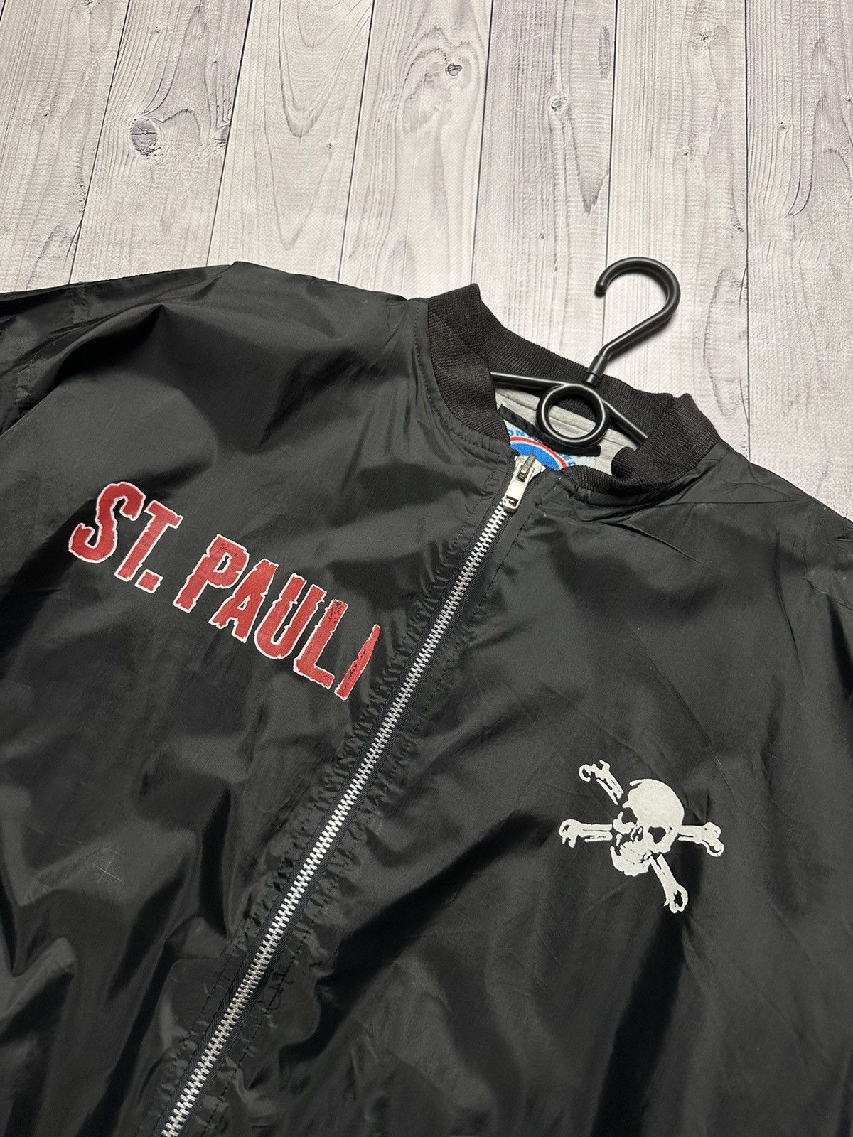 Vintage Vintage ST. Pauli bomber soccer jacket size XL Size US XL / EU 56 / 4 - 4 Thumbnail
