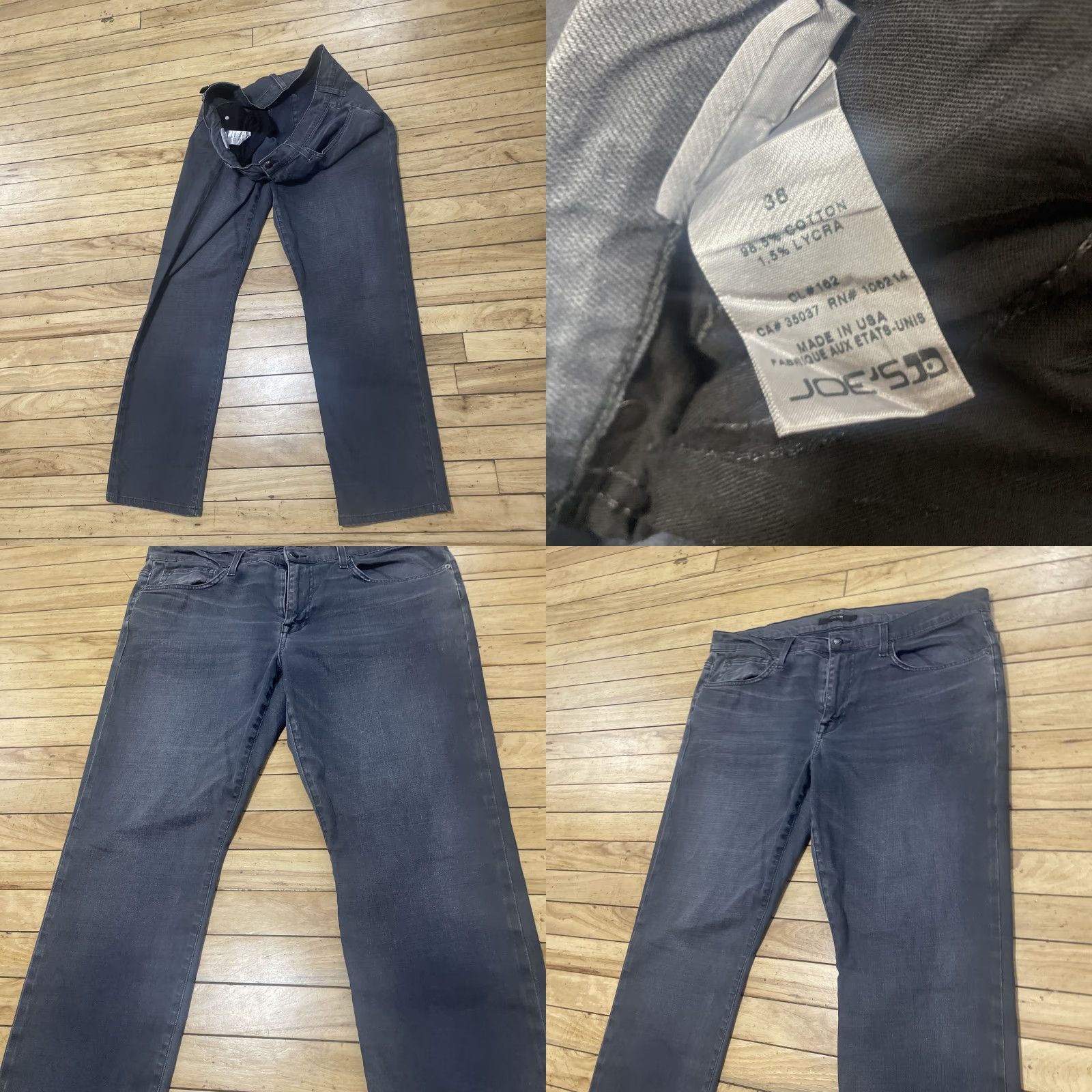 Vintage VINTAGE Joe's Jeans The Brixton Men 36 Straight + Narrow Gray Stretch Denim Y2k Indie City USA Preppy 90s Mens Size US 36 / EU 52 - 10 Thumbnail