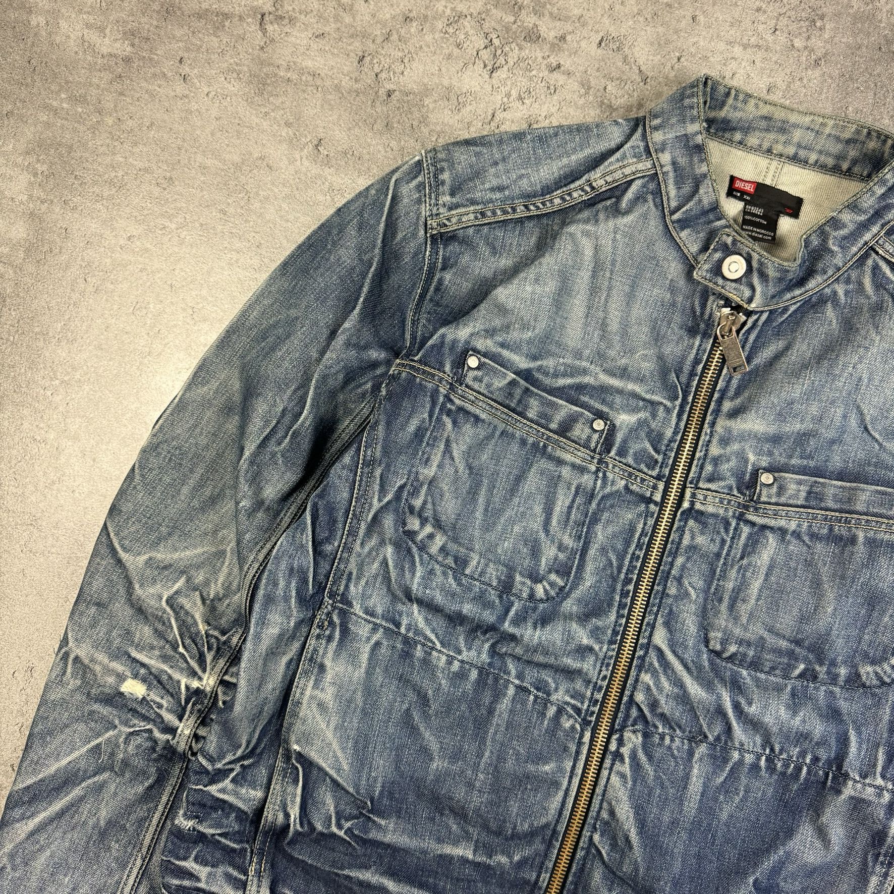 Diesel × Vintage DIESEL DYED TRUCKER DENIM JACKET Size US XXL / EU 58 / 5 - 3 Thumbnail